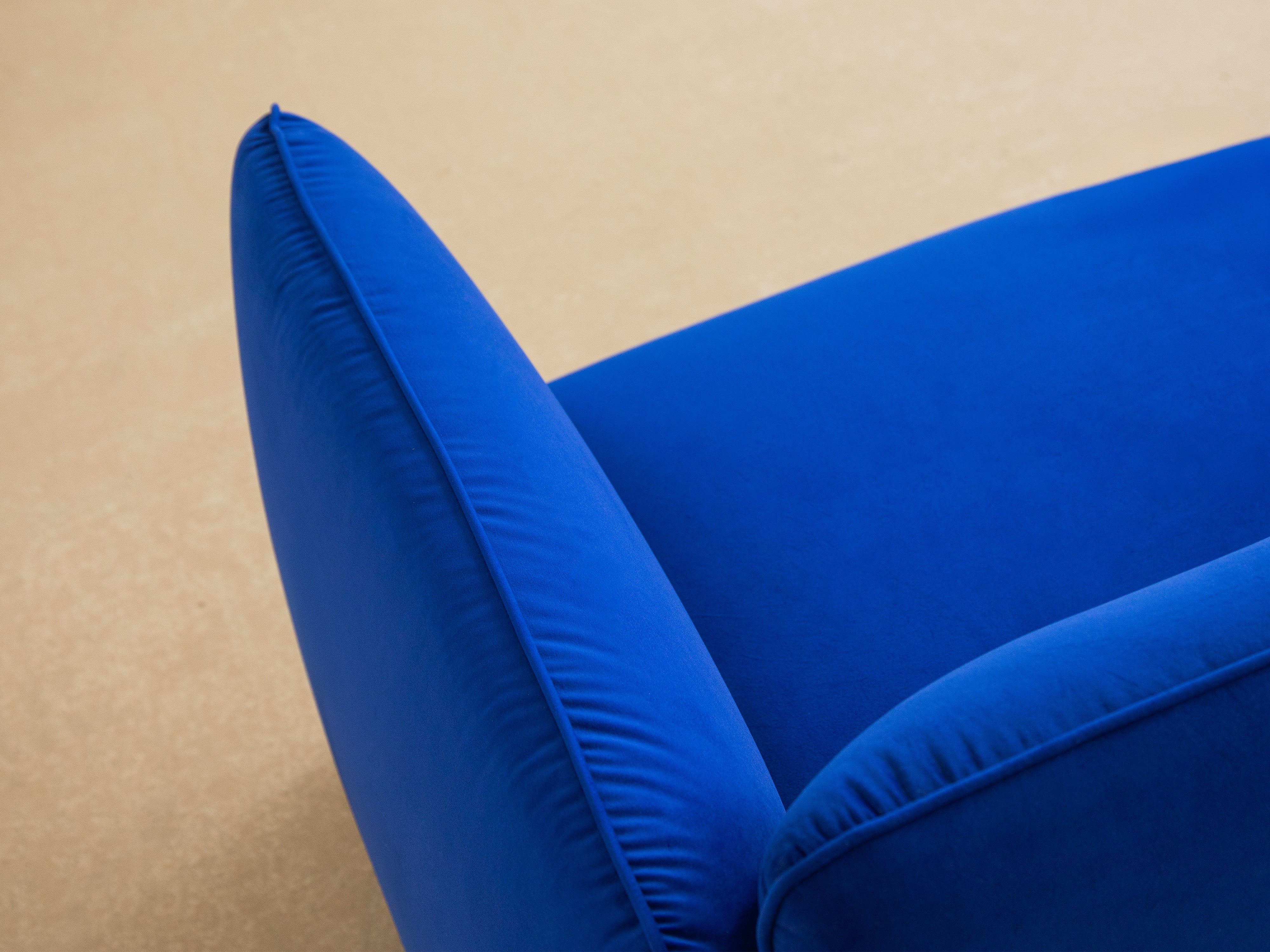 Samt Sessel GEORGIA schwarz