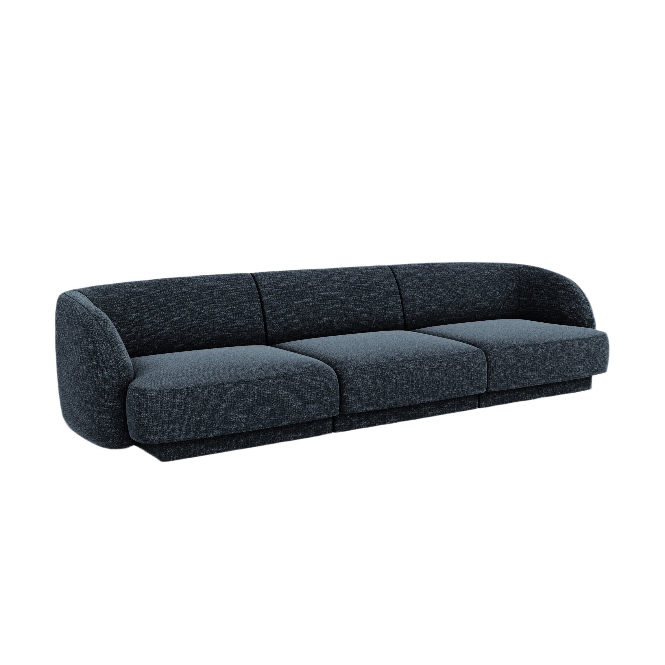 Sofa 3-Sitzer MILEY marineblau samtig