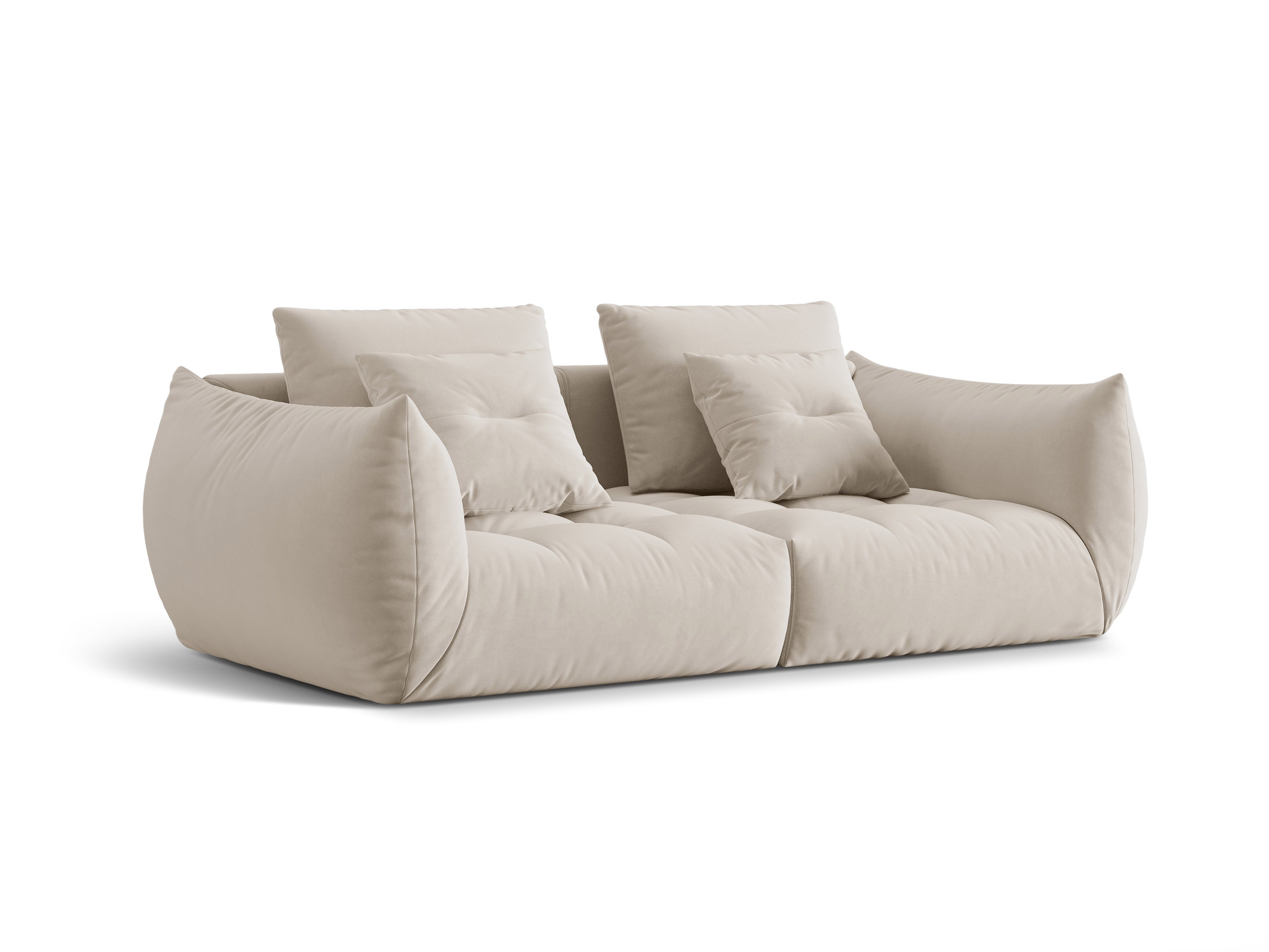 Blüte Ecru Velvet Sofa