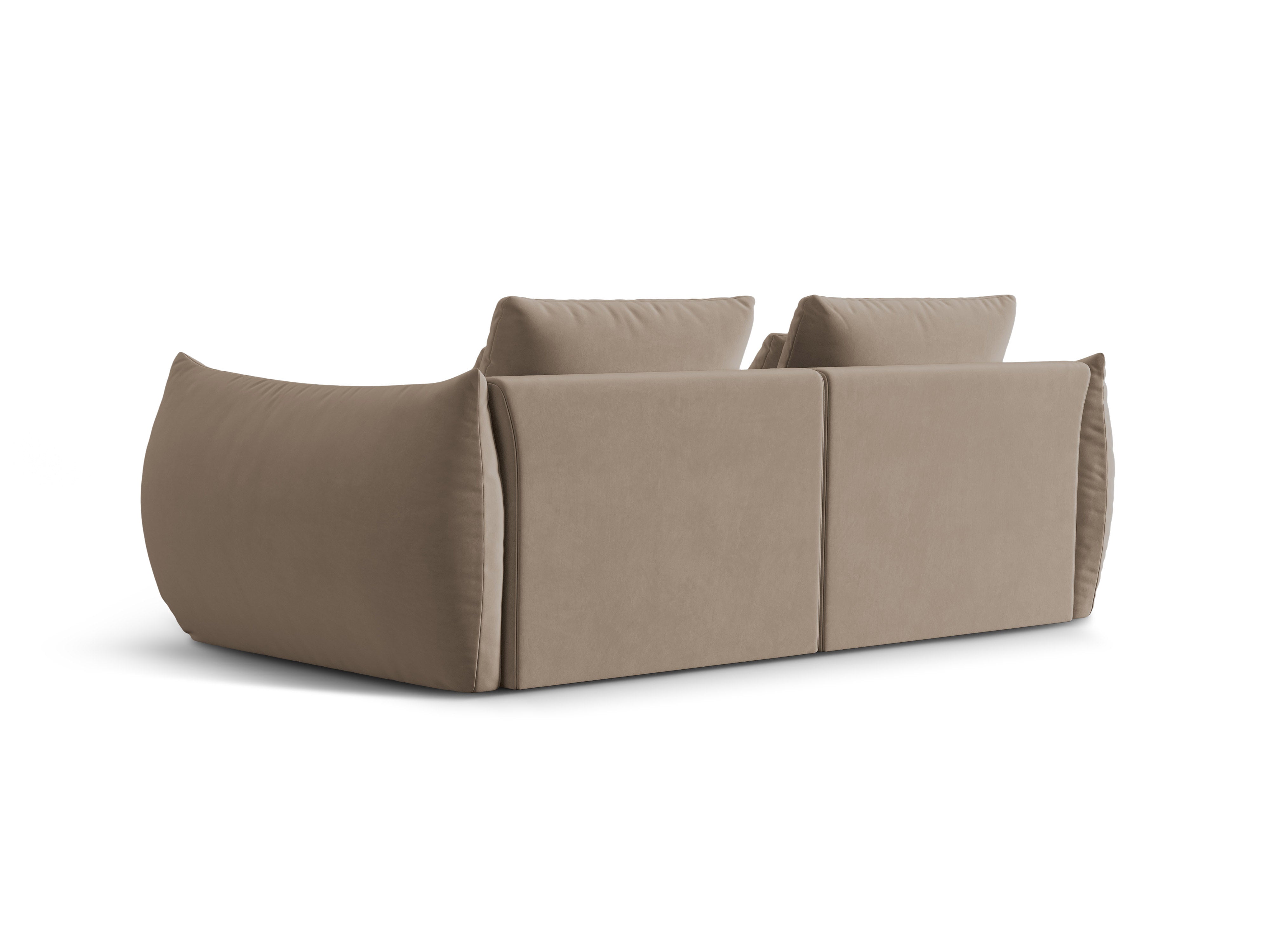 Bloom 3 brown velvet sofa