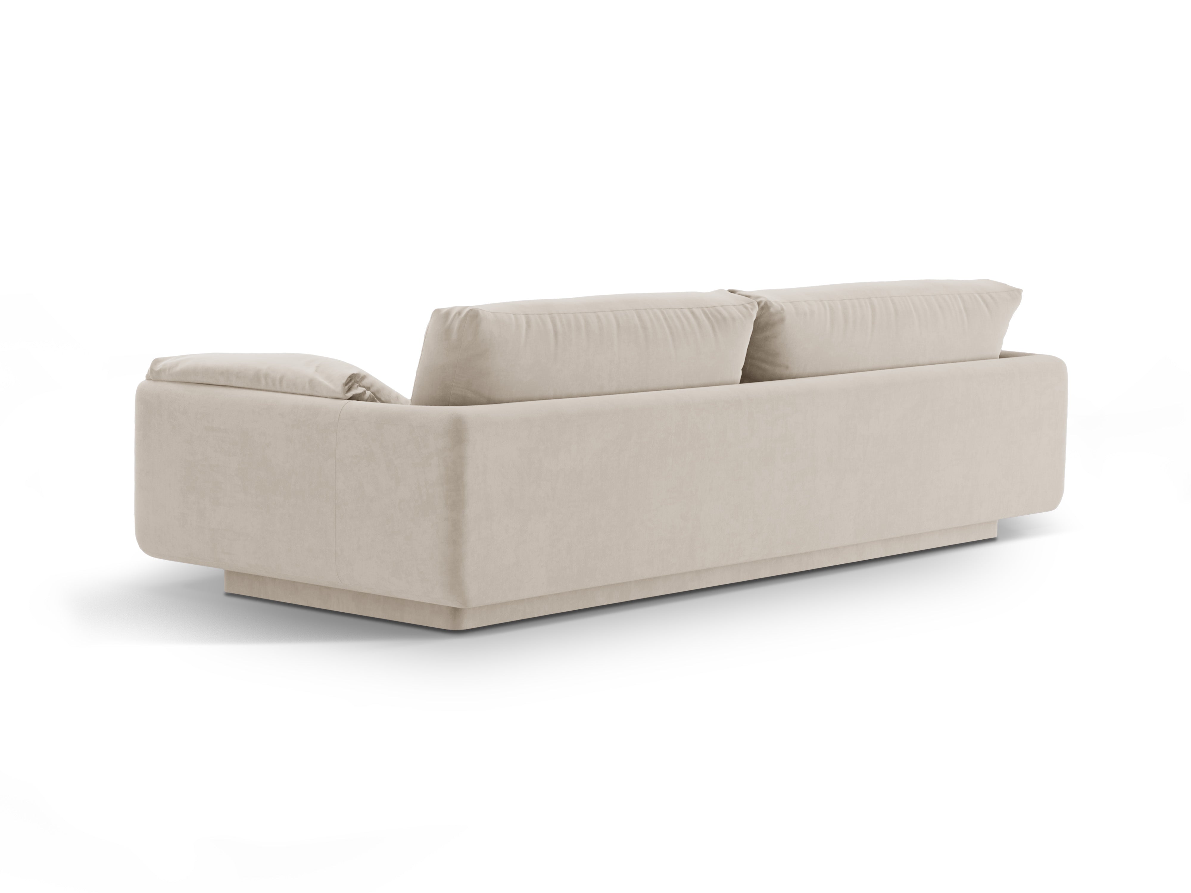 Torino Ecru velvet sofa
