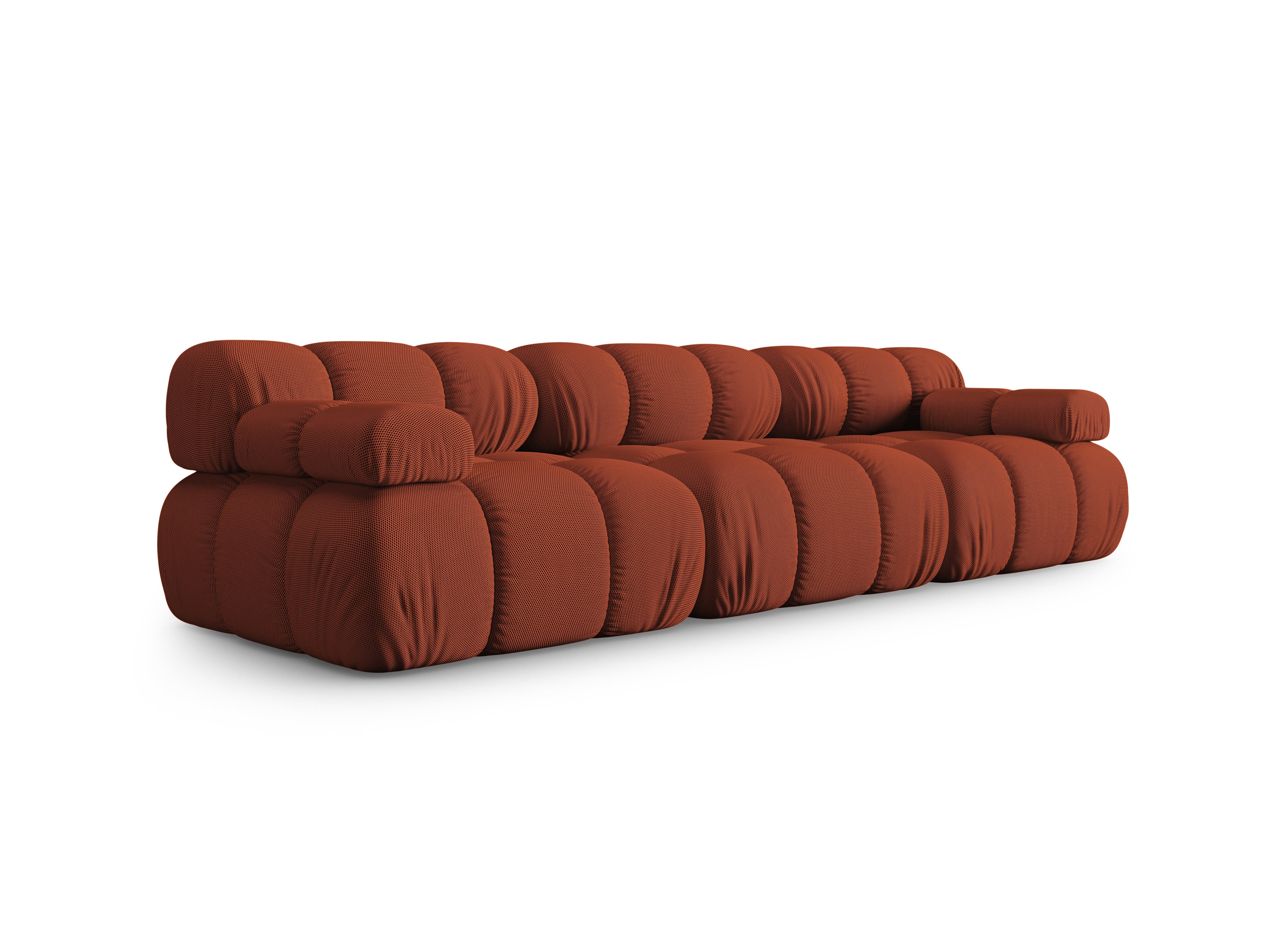 Modulares 3-Sitzer-Sofa BELLIS aus 3D-Ziegeltuch