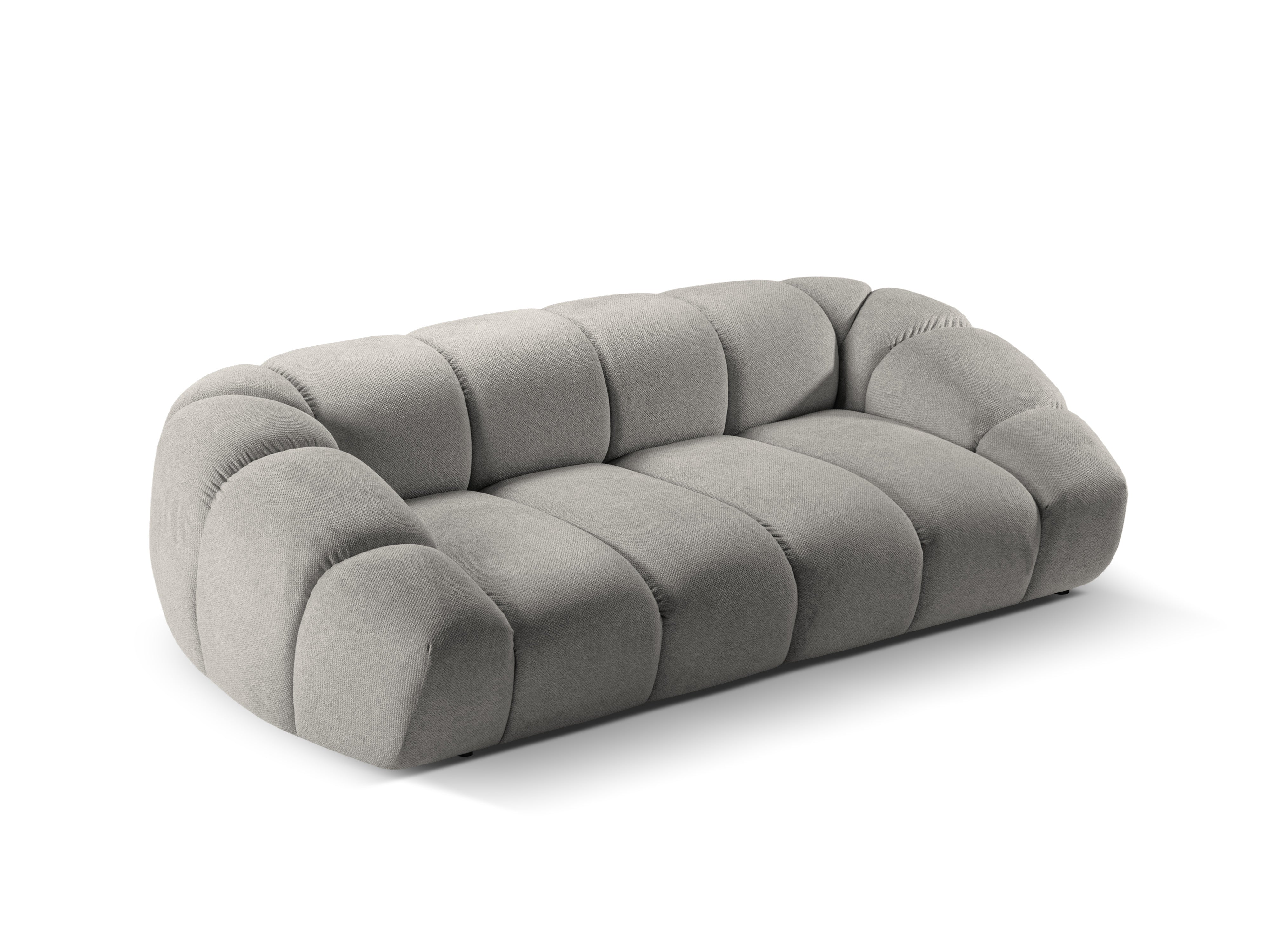 Sofa 3-sitzig DIANA hellgrau Chenille
