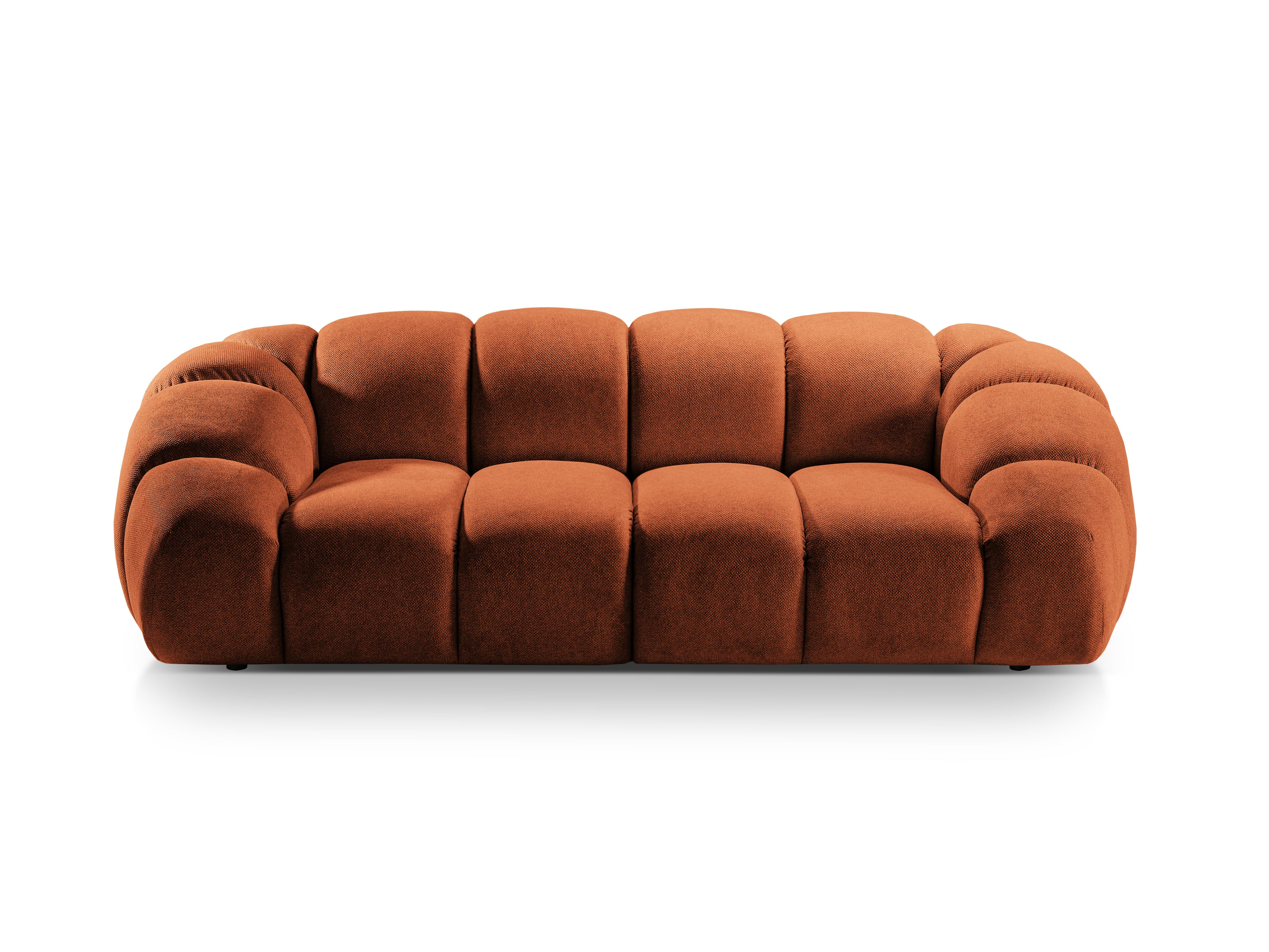 3-seater Sofa DIANA terracotta chenille