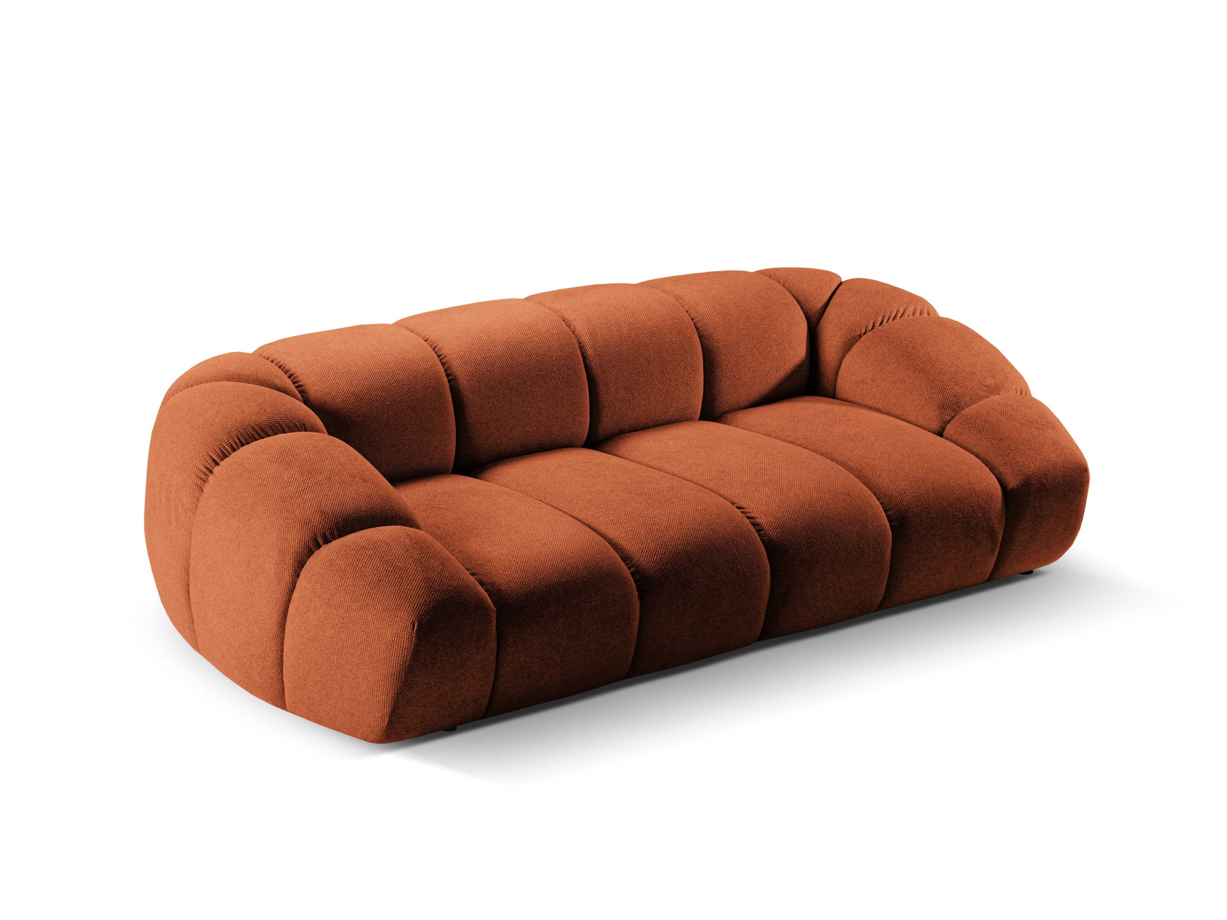 3-seater Sofa DIANA terracotta chenille