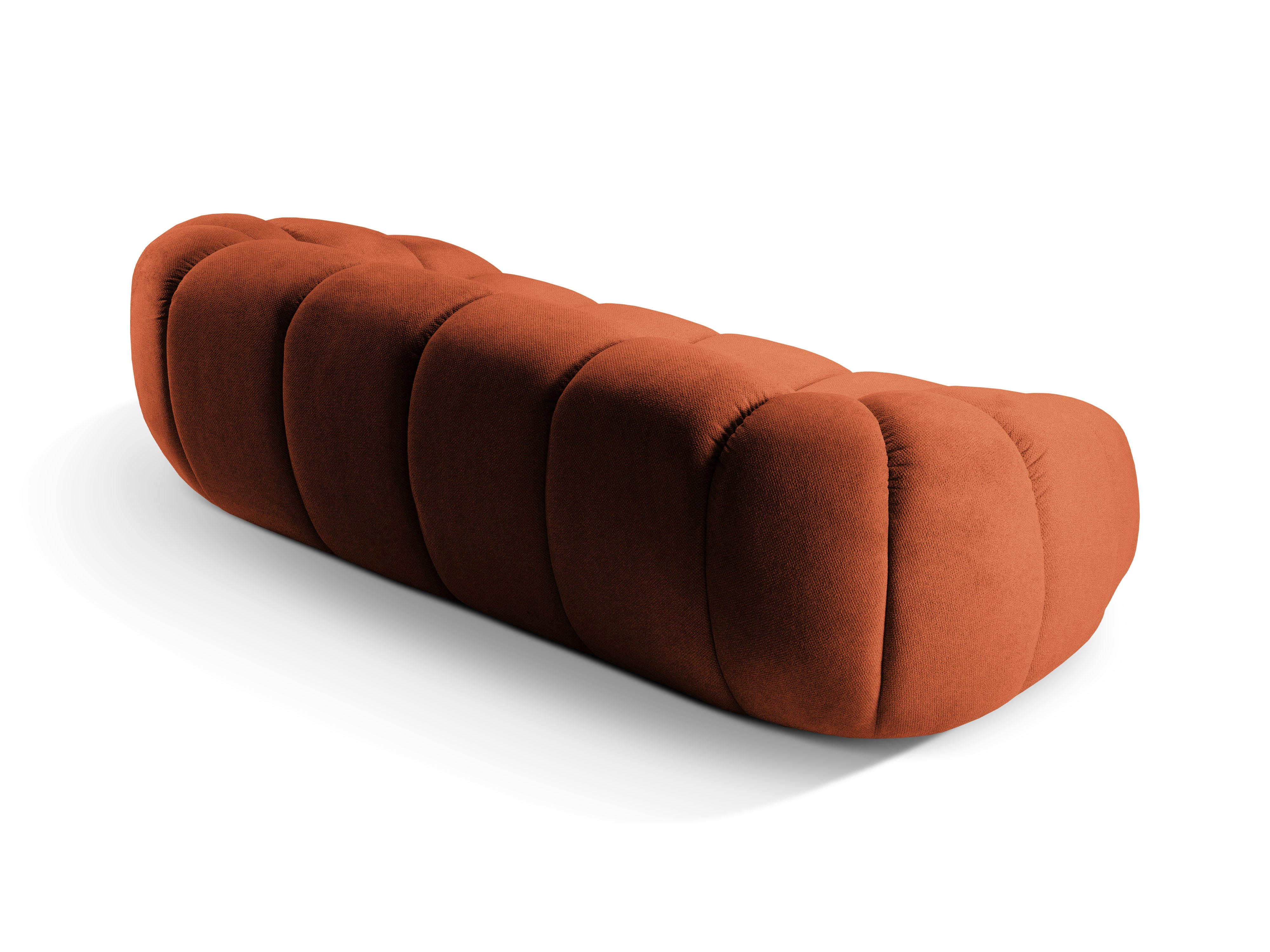 3-seater Sofa DIANA terracotta chenille