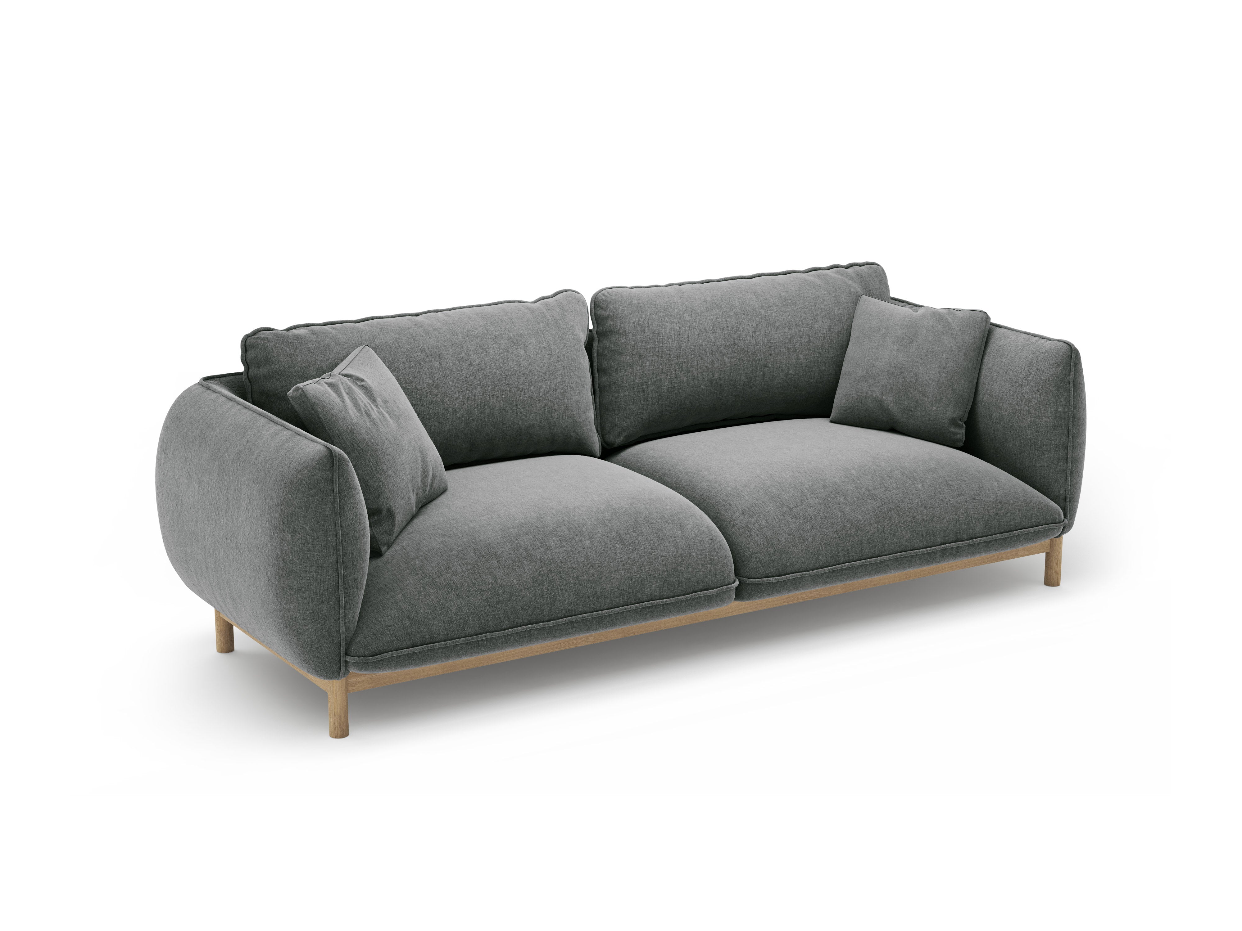 3-seater Sofa ADA dark gray chenille
