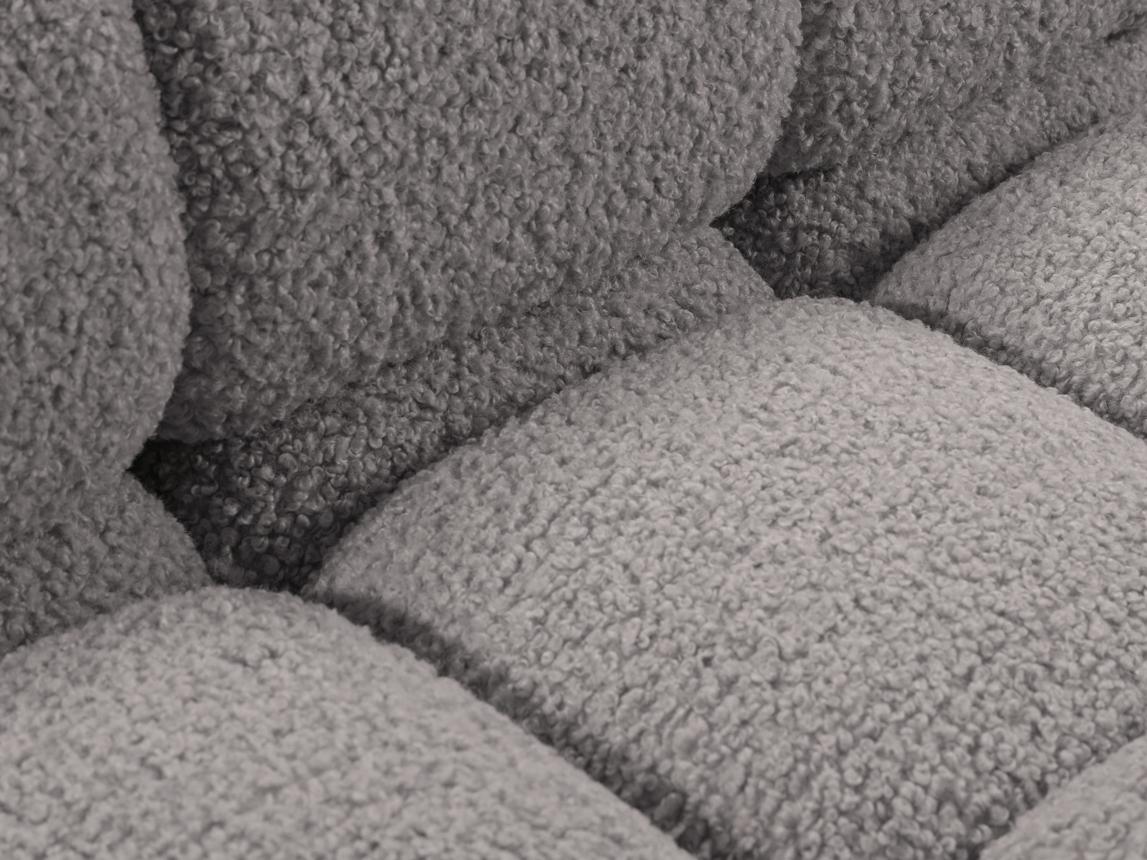 Modulares 3-Sitzer-Sofa BELLIS in grauem Boucle