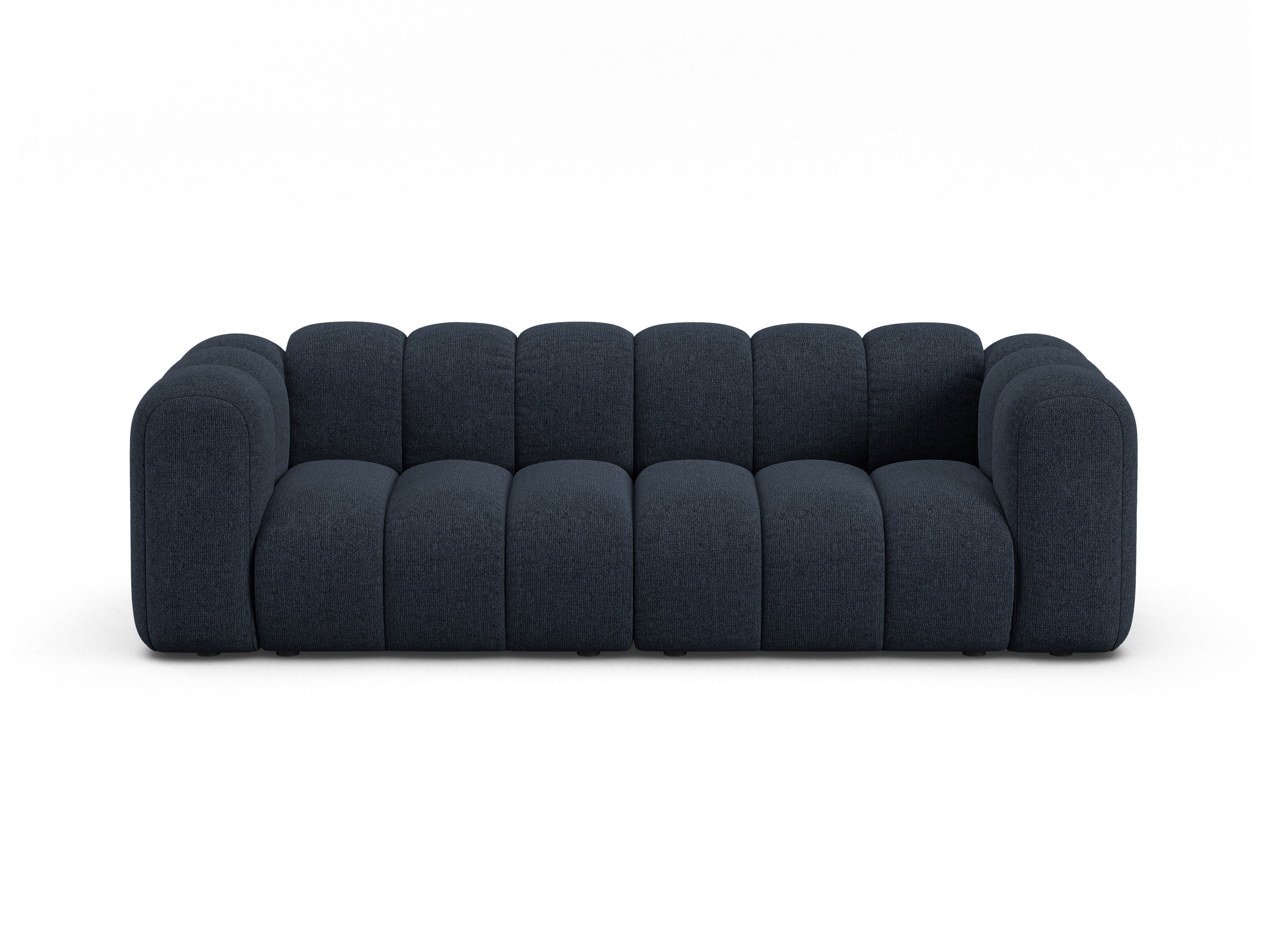 Sofa 3-sitzig LUPINE marineblauer Chenille
