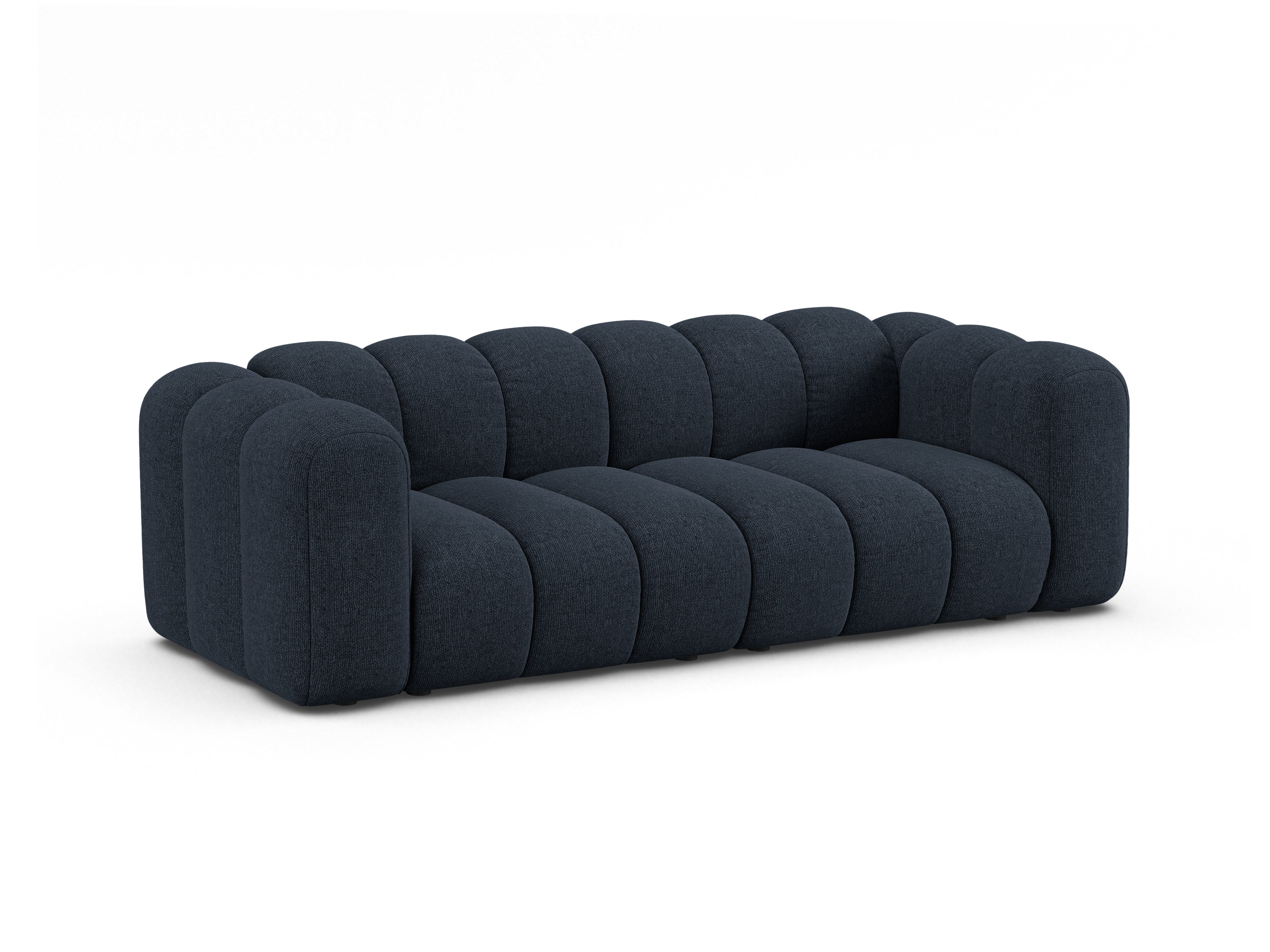 Sofa 3-sitzig LUPINE marineblauer Chenille