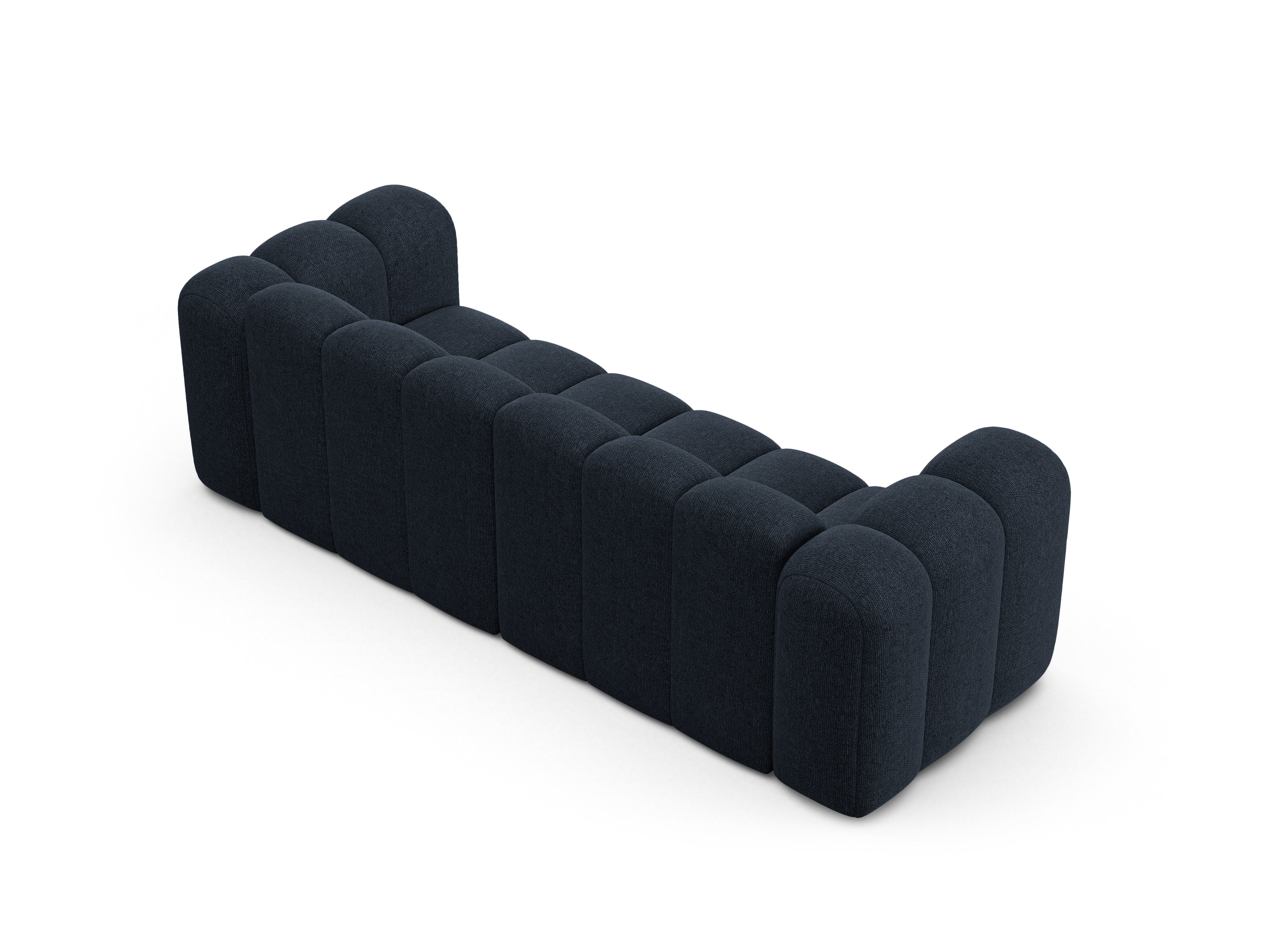 Sofa 3-sitzig LUPINE marineblauer Chenille