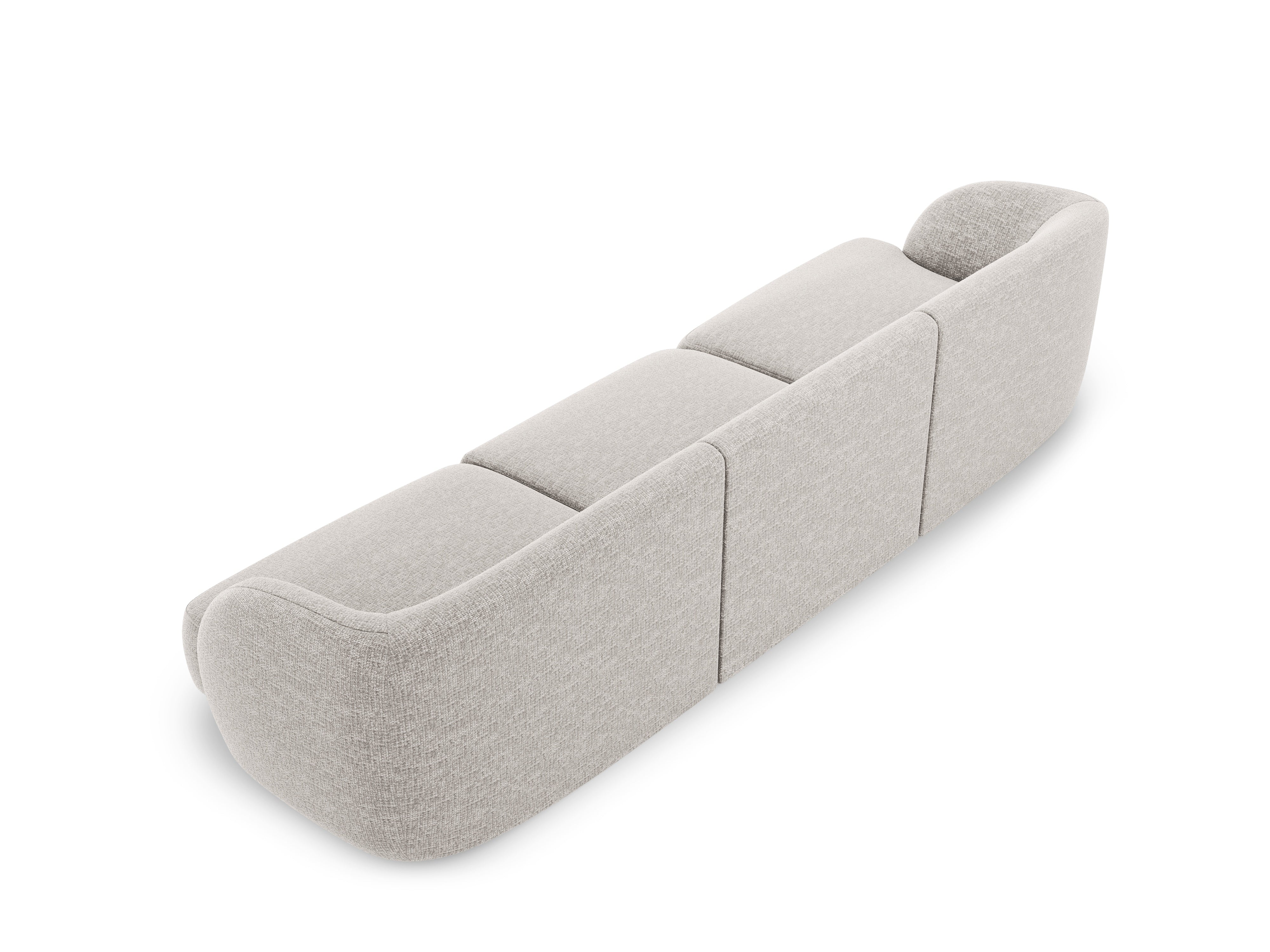 3-seater Sofa MILEY gray chenille