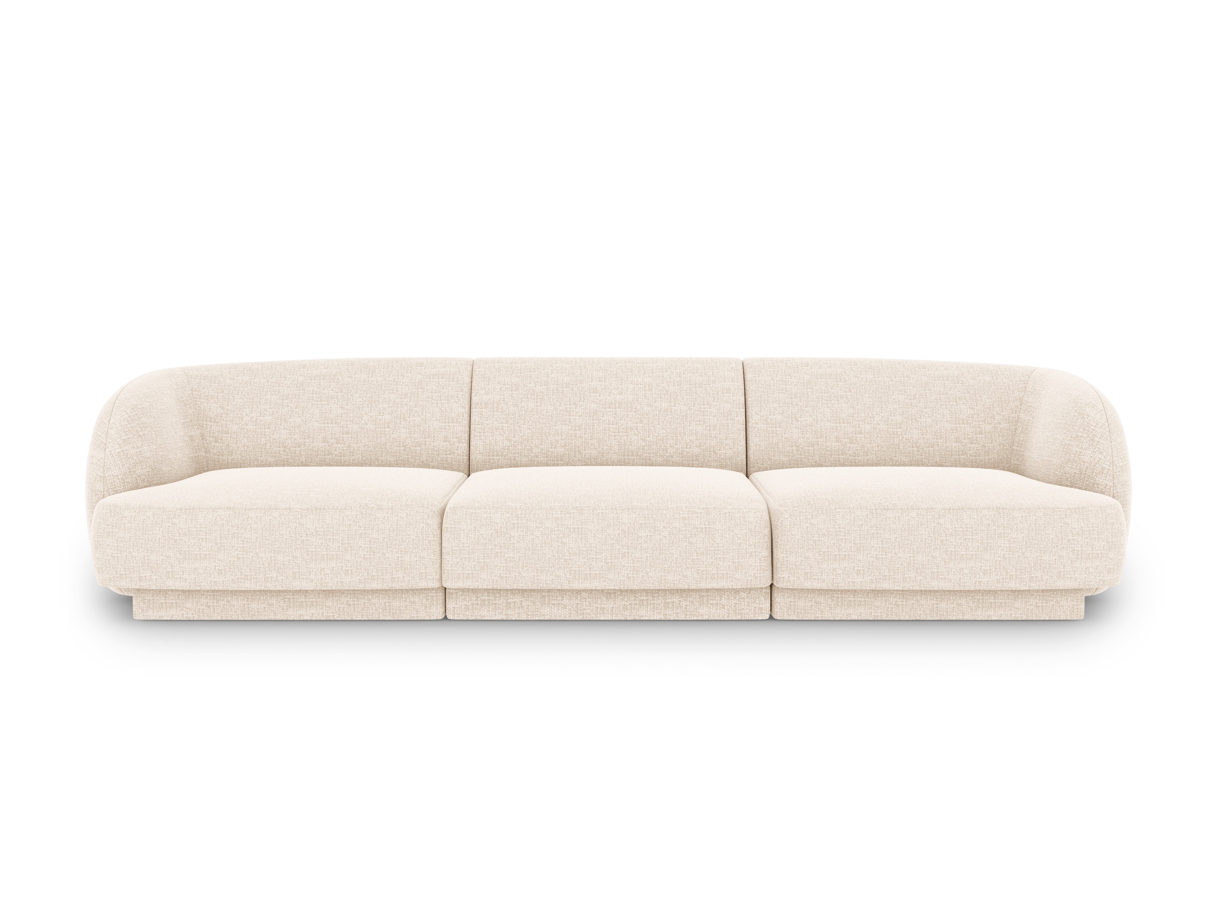 Sofa 3-Sitzer MILEY Elfenbein Chenille