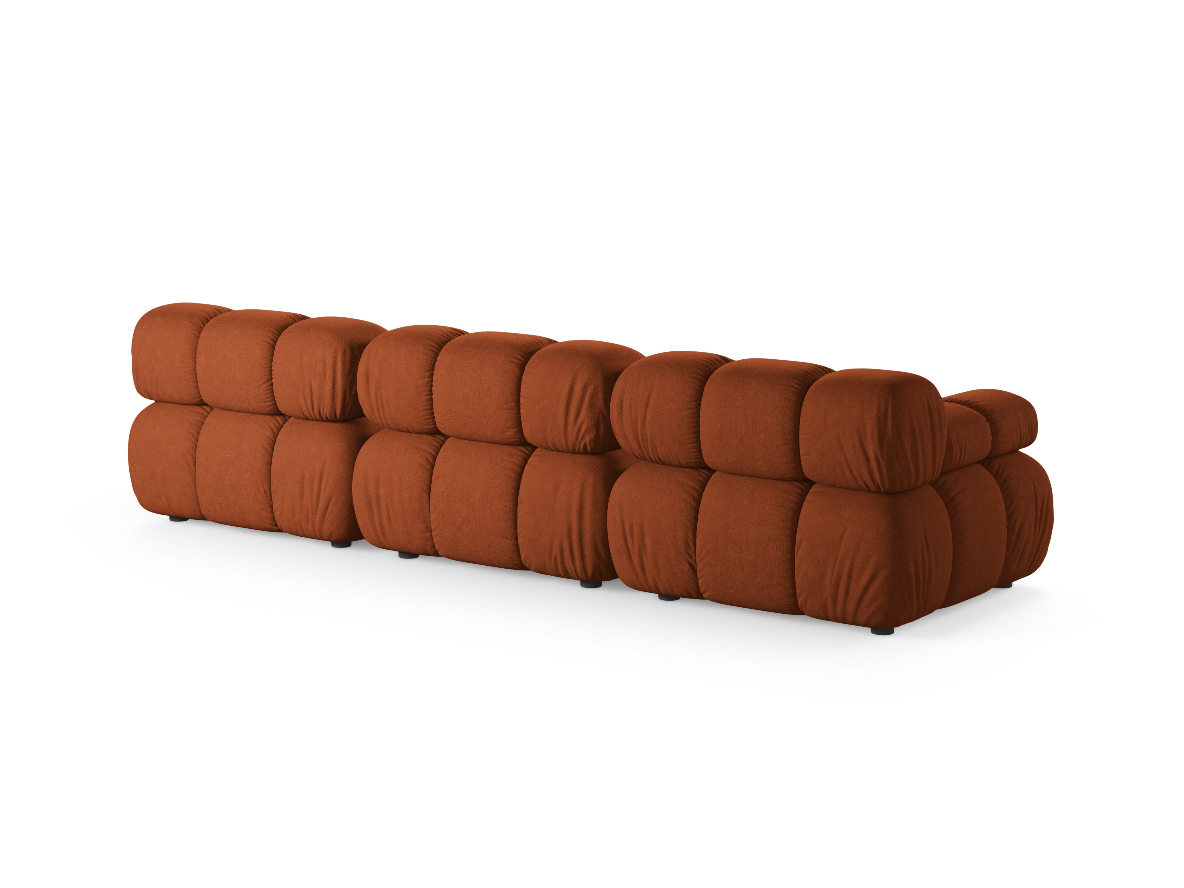 Modulares 3-Sitzer Sofa BELLIS in Ziegelrot