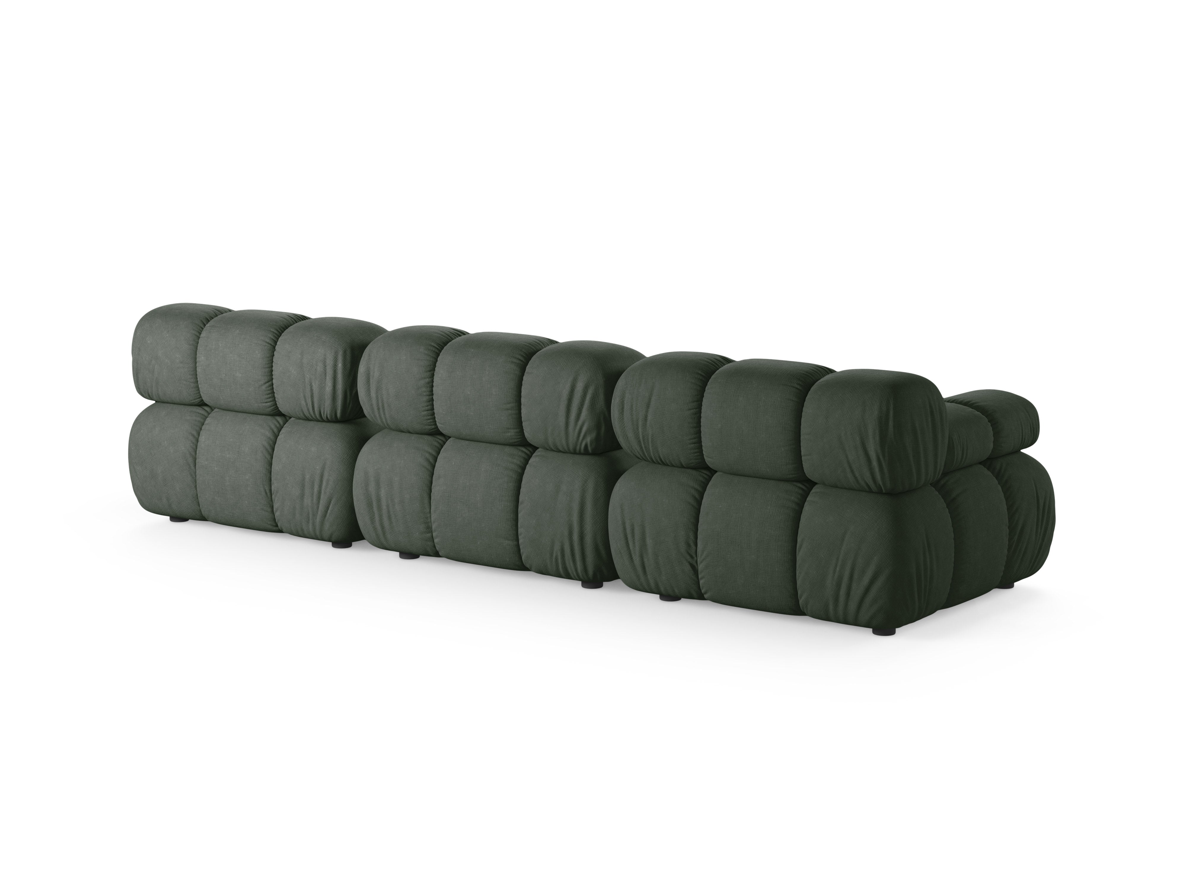 Modulares 3-Sitzer Sofa BELLIS in Dunkelgrün