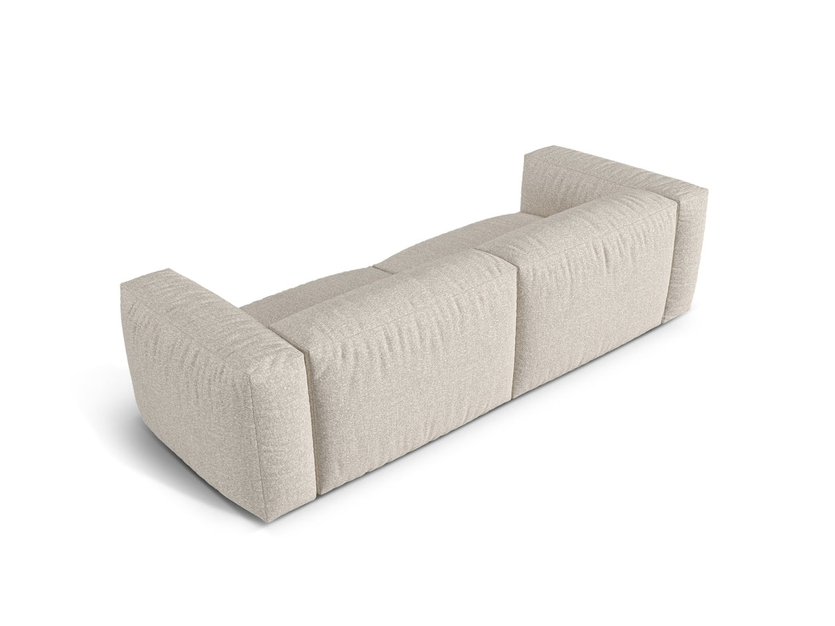 Sofa 3-osobowa MARTINA beżowy boucle – ujęcie tylne