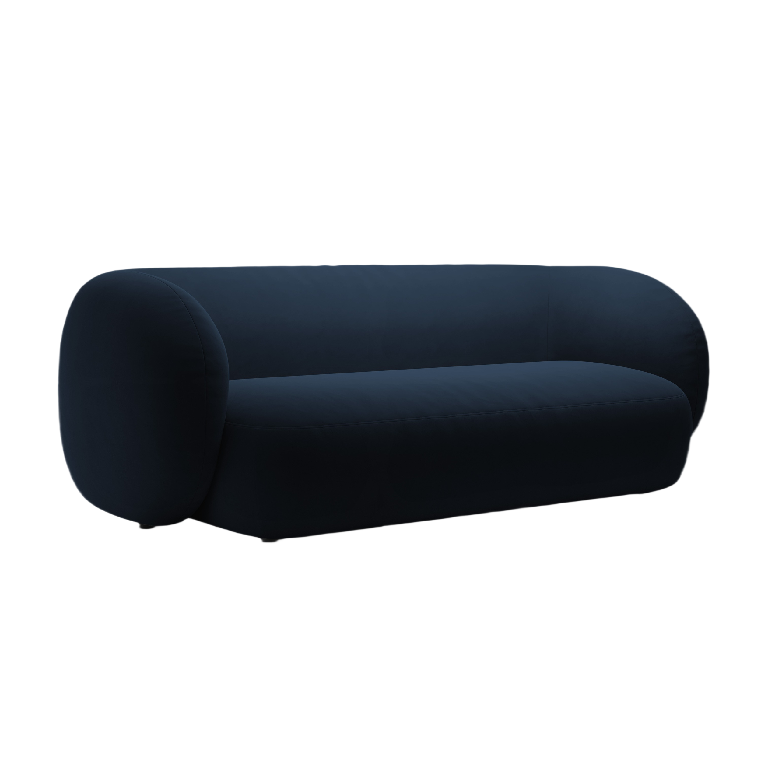 Sofa aus Samt 3-sitzig KATE königsblau