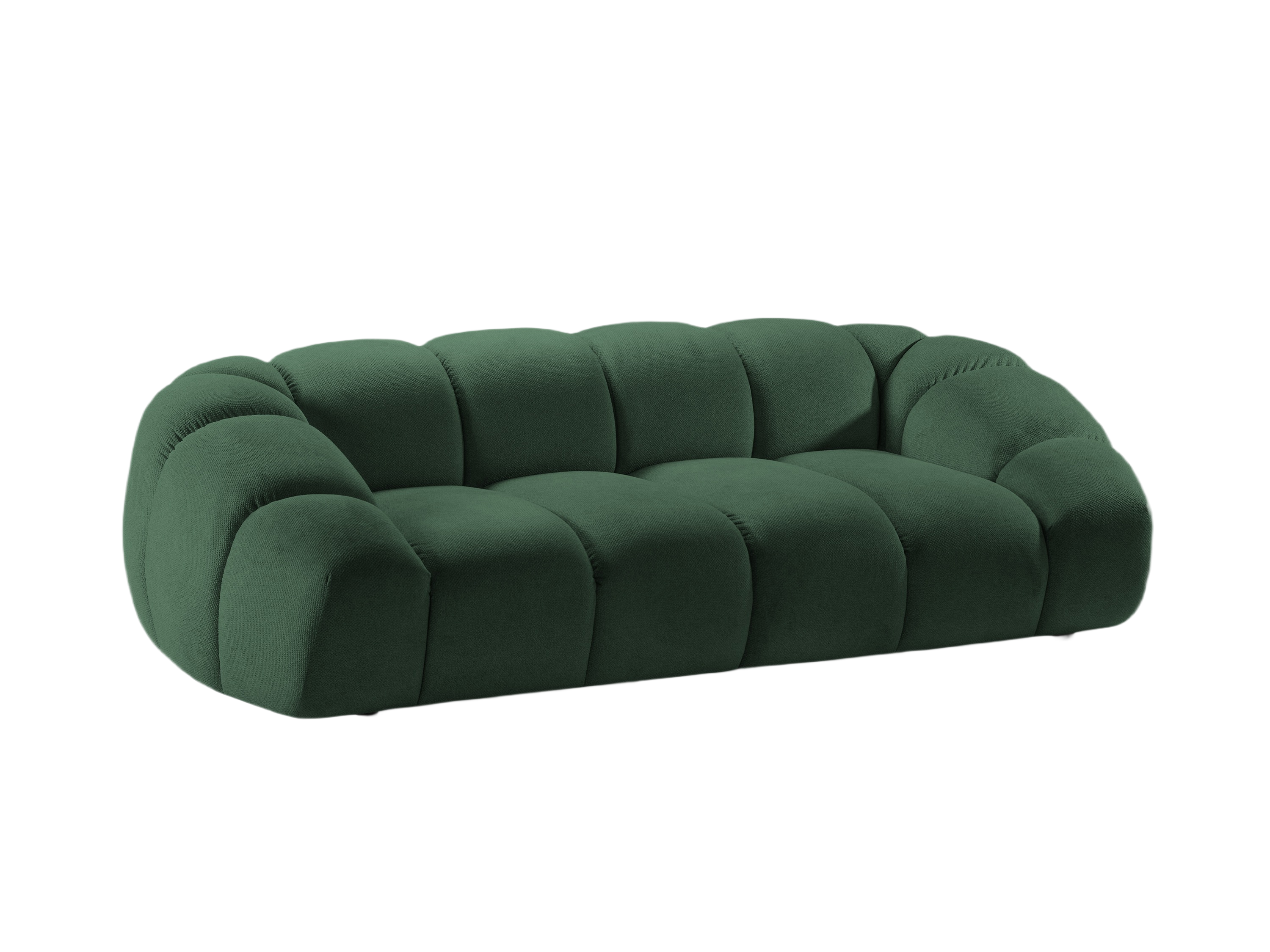 2.5-seater Sofa DIANA dark green chenille