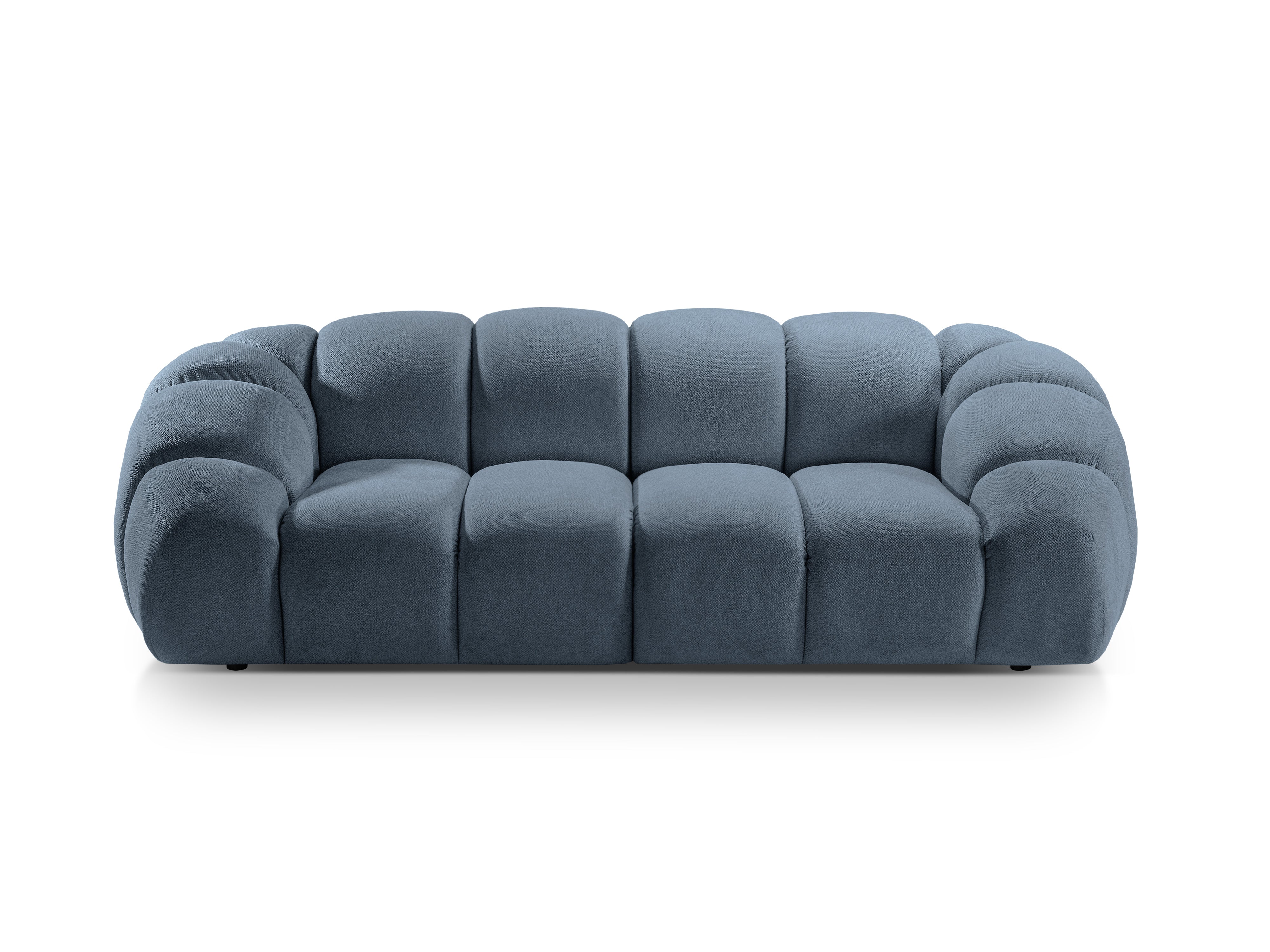 Sofa 2,5-sitzige DIANA hellblauer Chenille