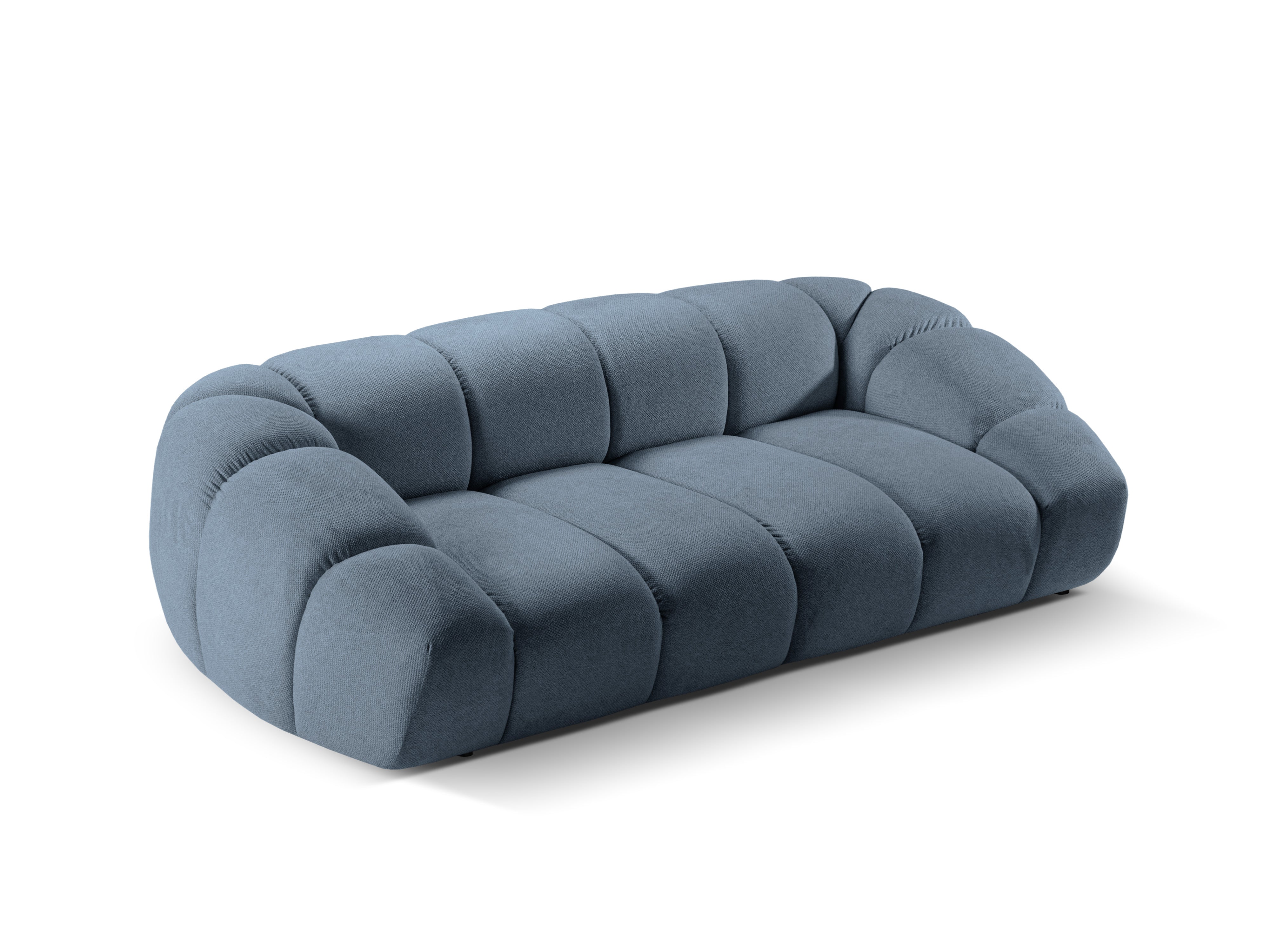 Sofa 2,5-sitzige DIANA hellblauer Chenille