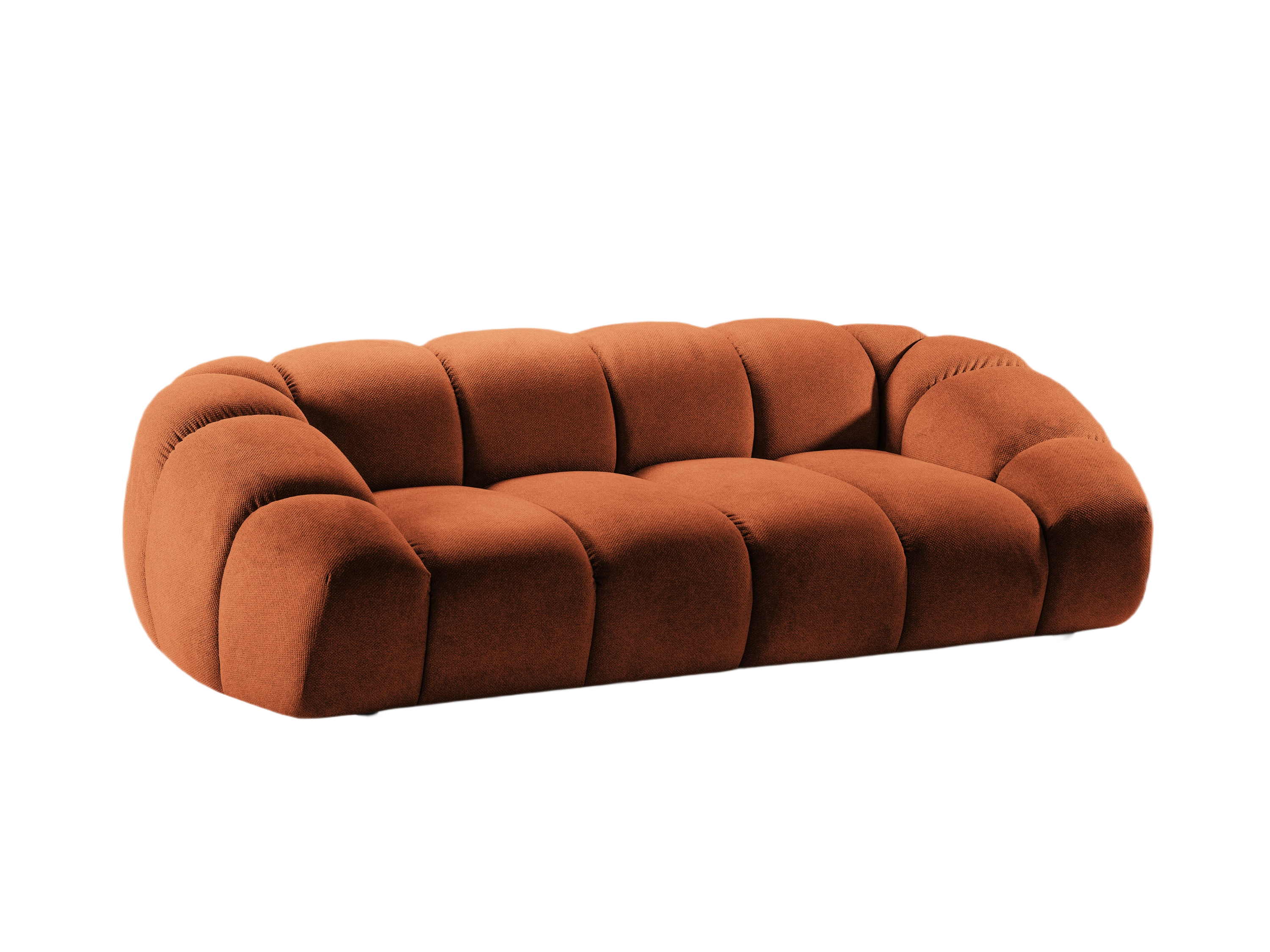 2.5-seater Sofa DIANA terracotta chenille
