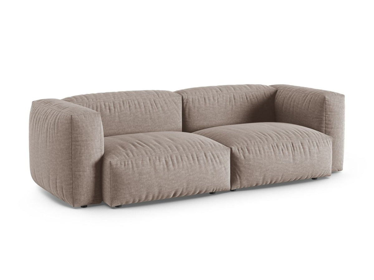 Sofa 3-osobowa XL MARTINA ciemnobeżowy – ujęcie boczne