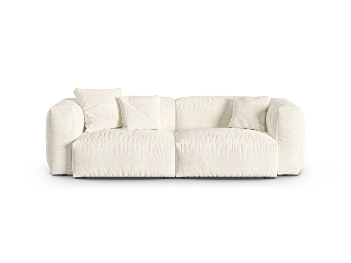 Sofa 3-osobowa XL MARTINA ecru boucle – Micadoni