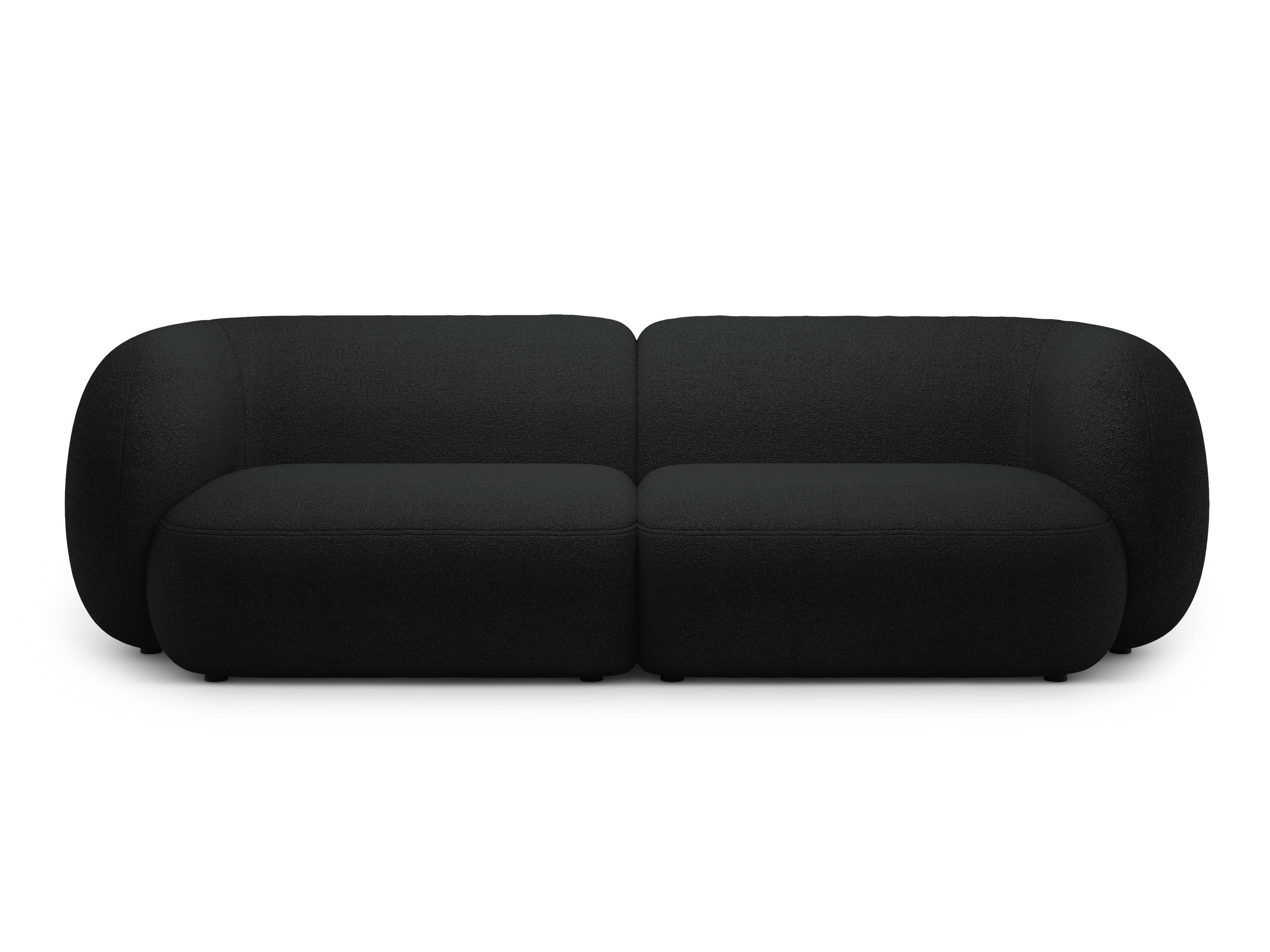 Sofa für 4 Personen KATE schwarzes Boucle