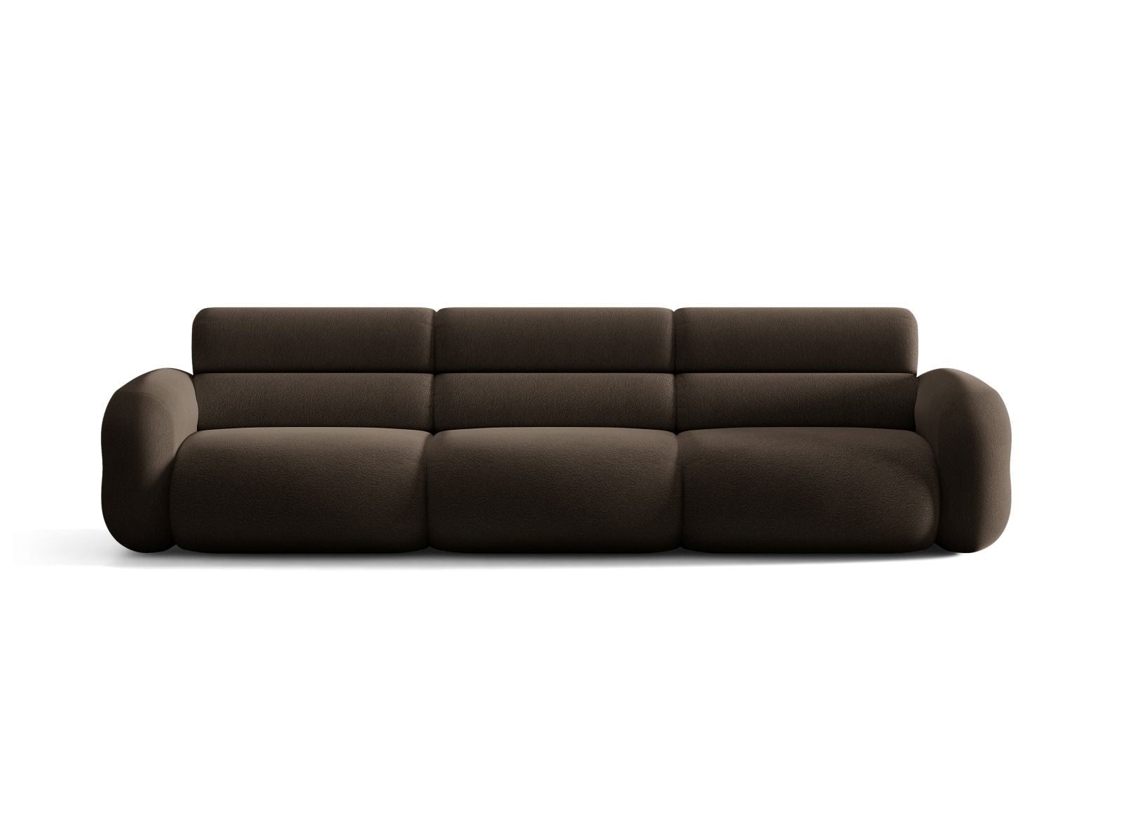 Sofa für 4 Personen NEO in braunem Boucle