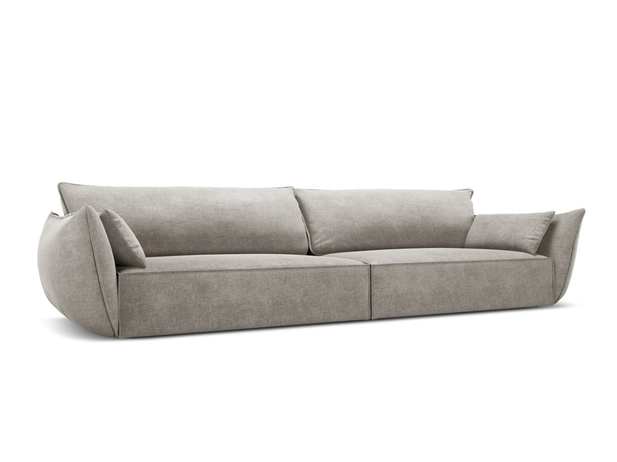 Sofa 4-osobowa KAELLE jasnoszary szenil Over The Horizon – ujęcie boczne