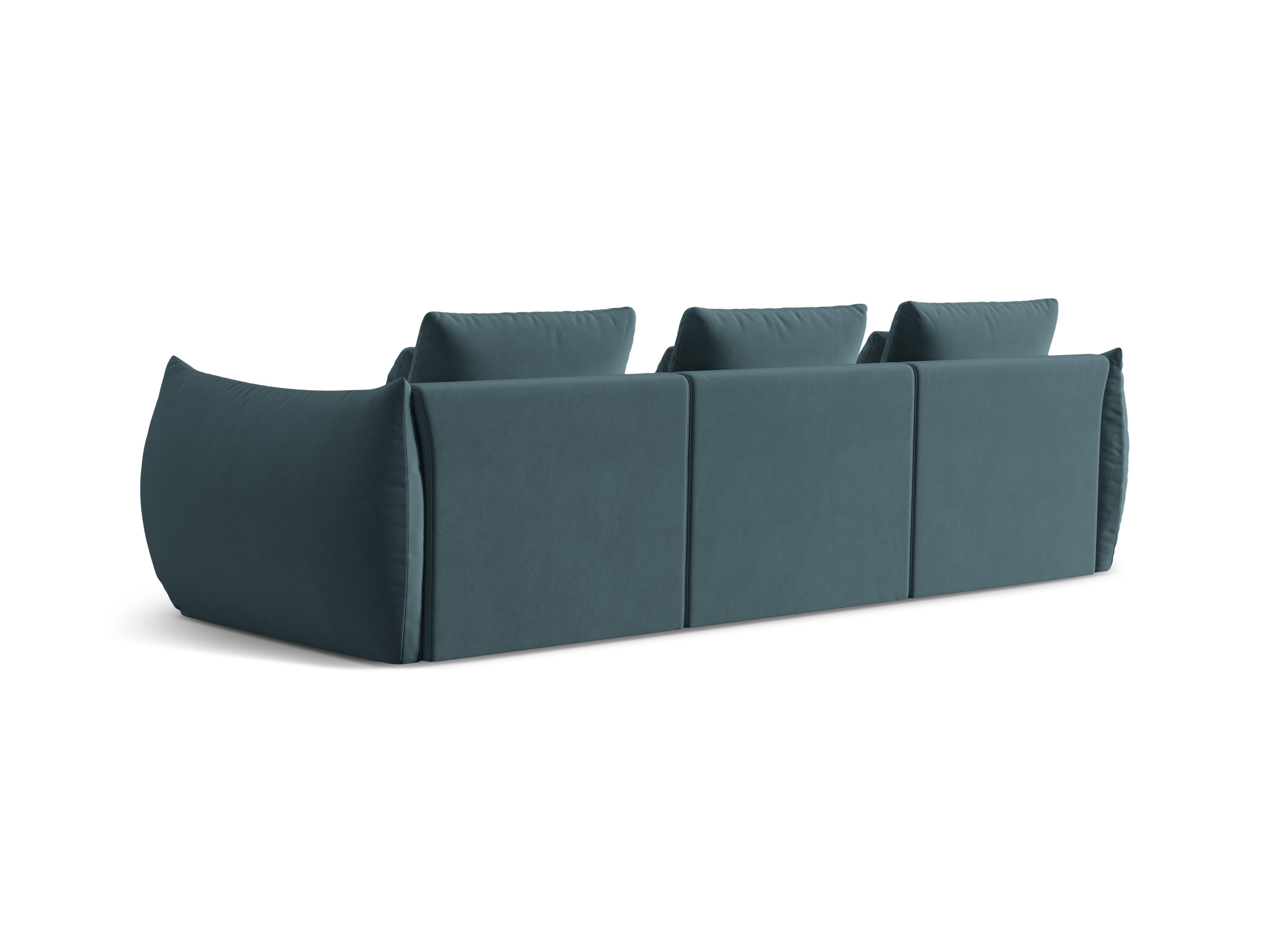 Samtsofa 4-Sitzer Bloom Pastellblau