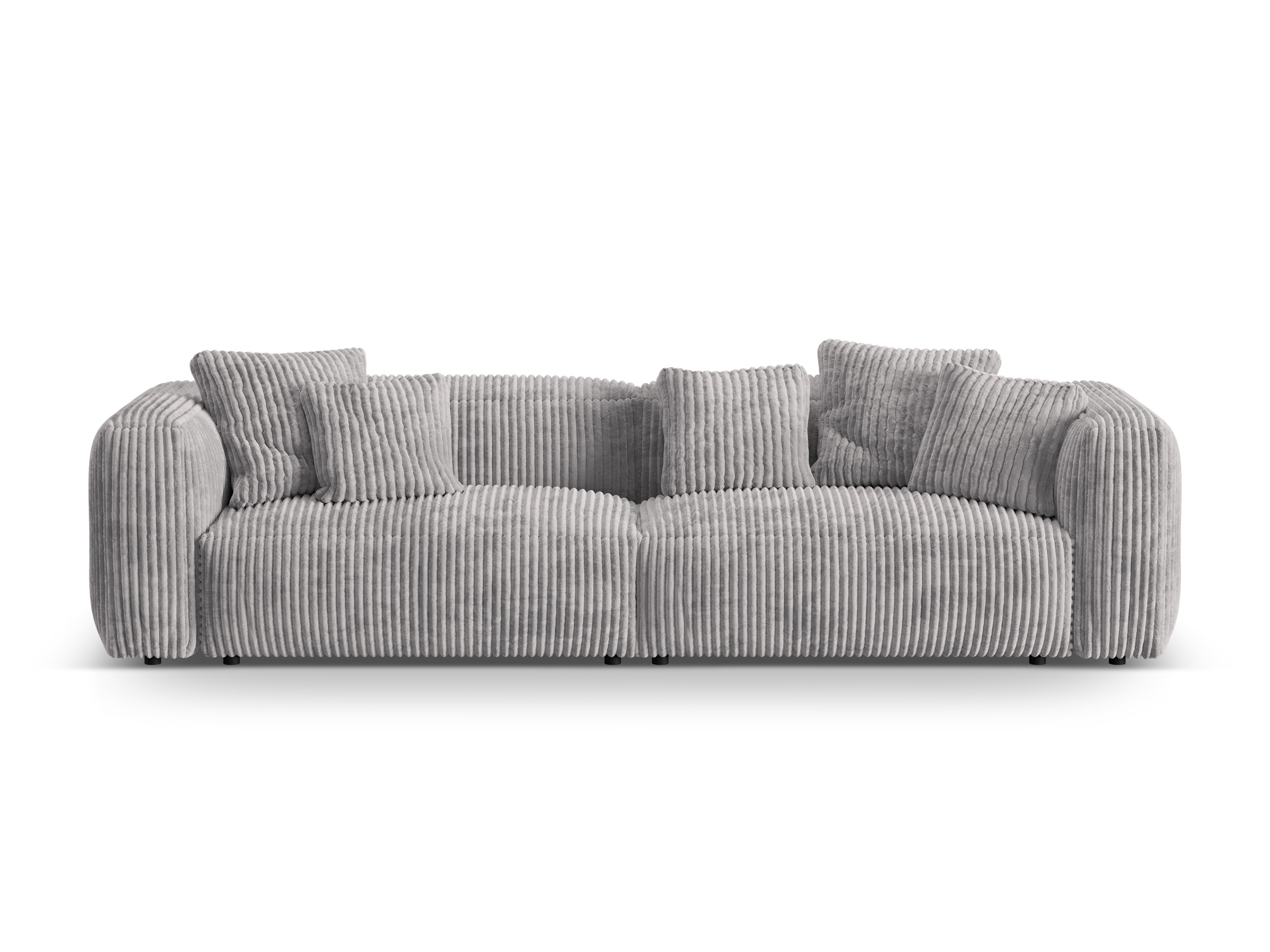4-Sitzer-Sofa Martina Hellgrau Cord