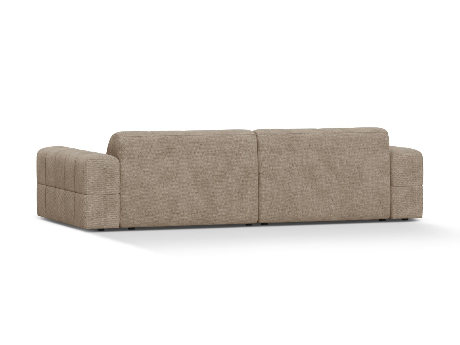 Sofa 4-osobowa JENNIFER ciemnobeżowy szenil – ujęcie tylne