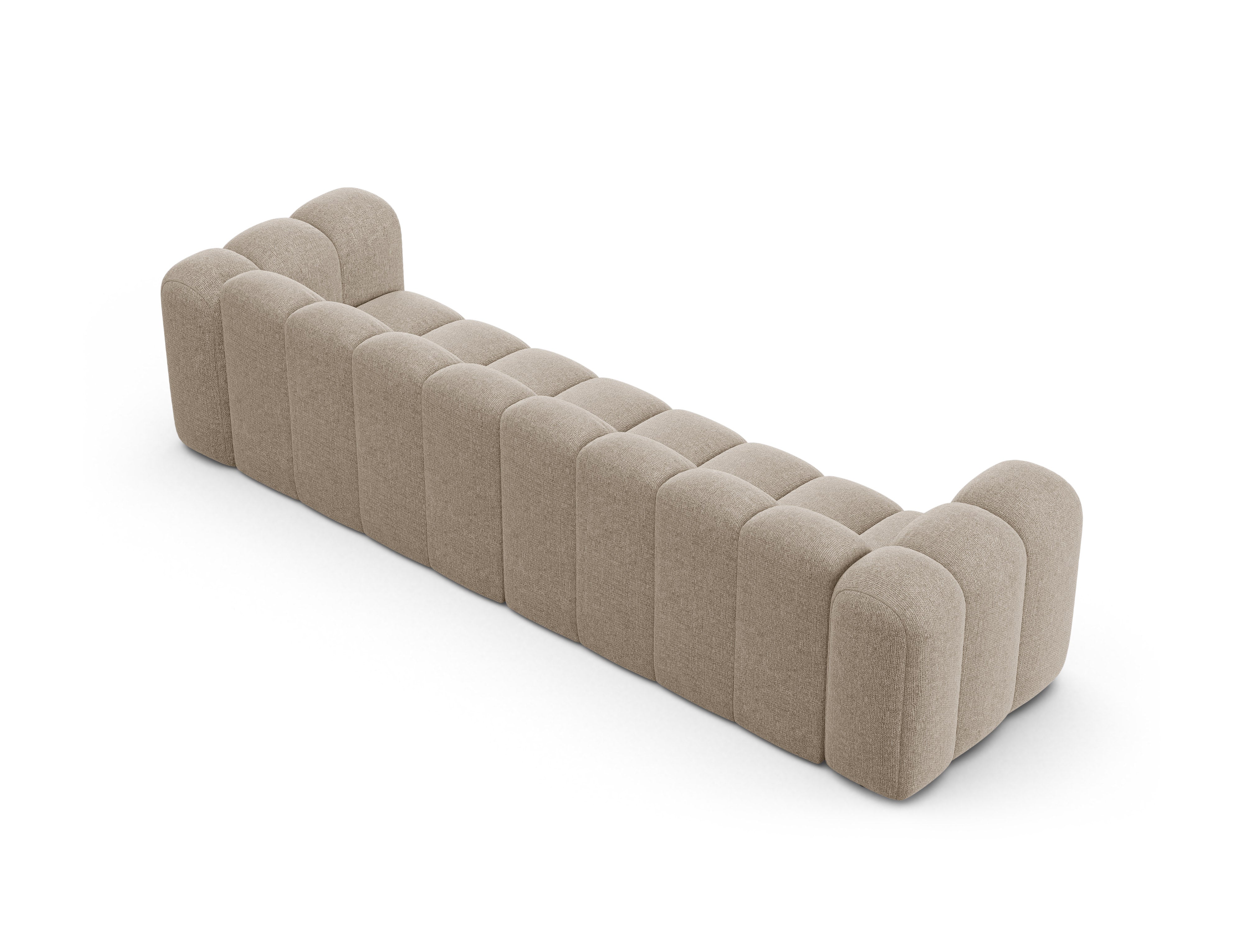 Sofa 4-osobowa LUPINE beżowy szenil – Micadoni