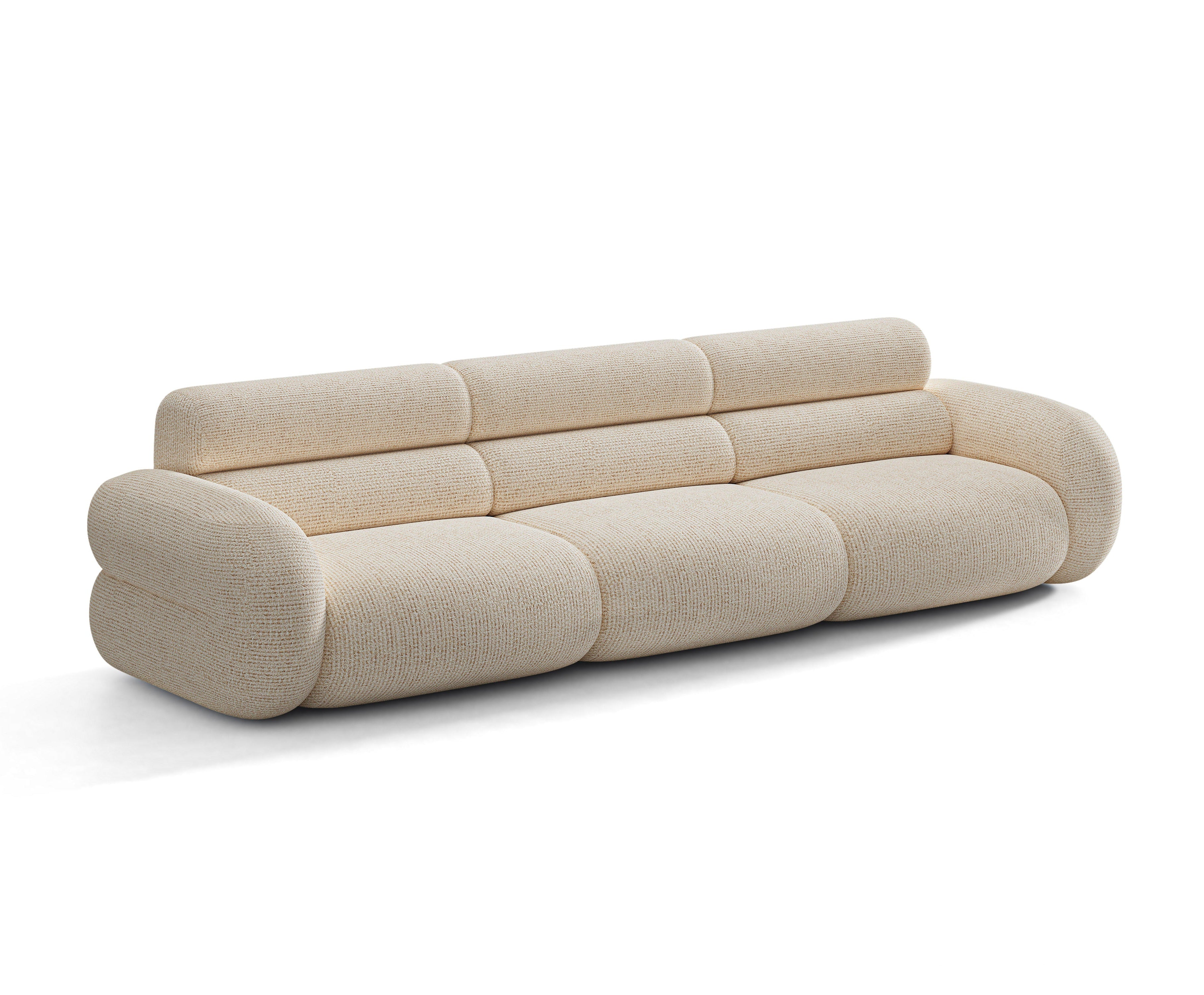 Sofa für 4 Personen NEO in hellbeigem Melange