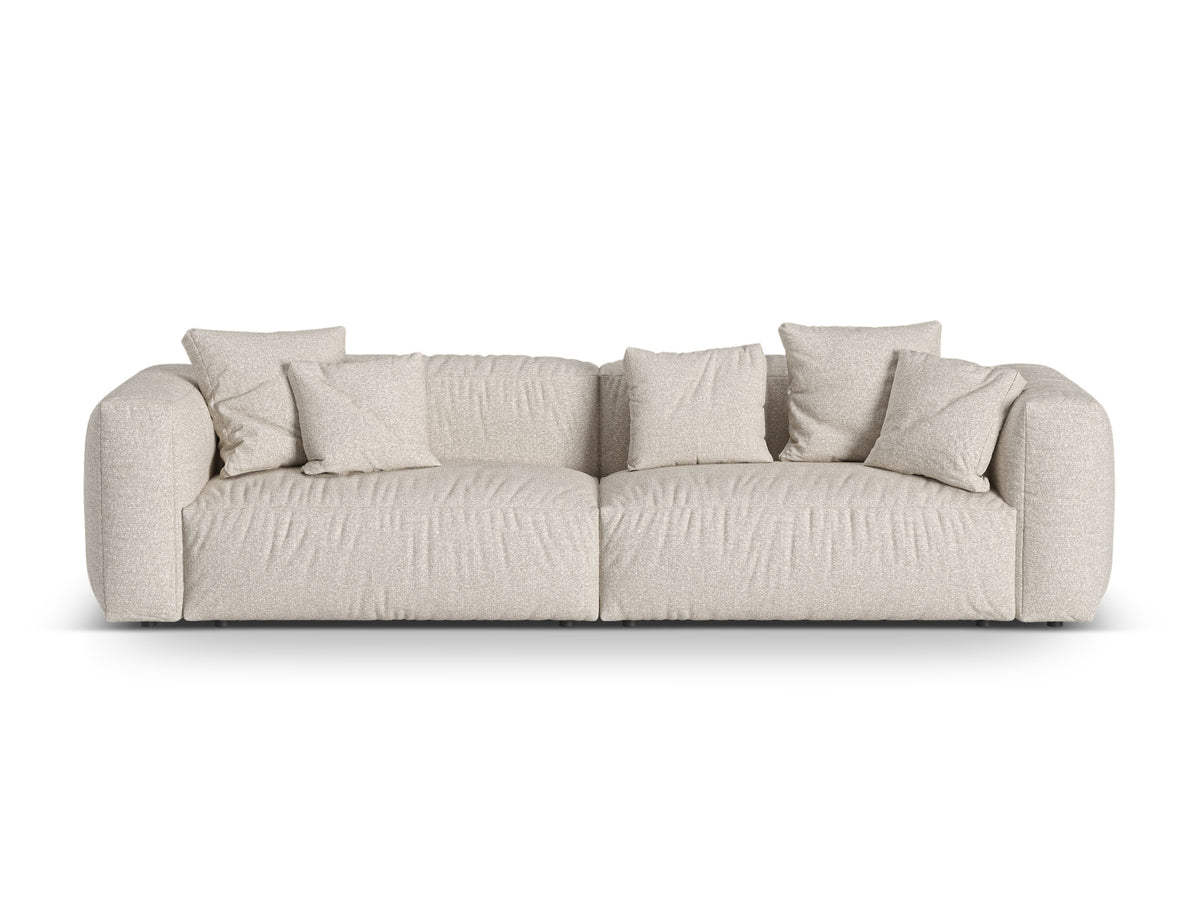 Sofa 4-osobowa MARTINA beżowy boucle – Micadoni