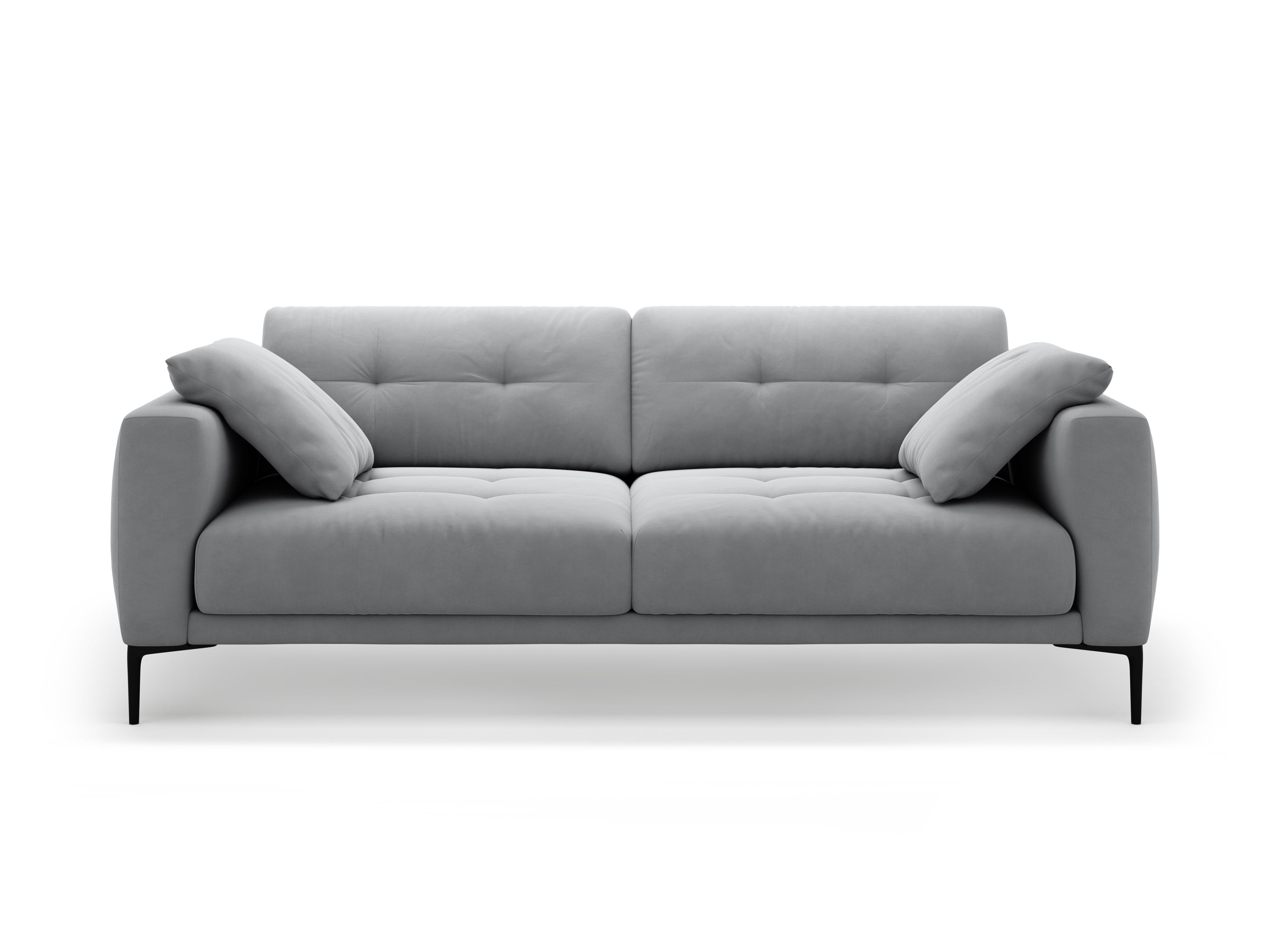 Sofa aksamitna 4-osobowa BEMY grau
