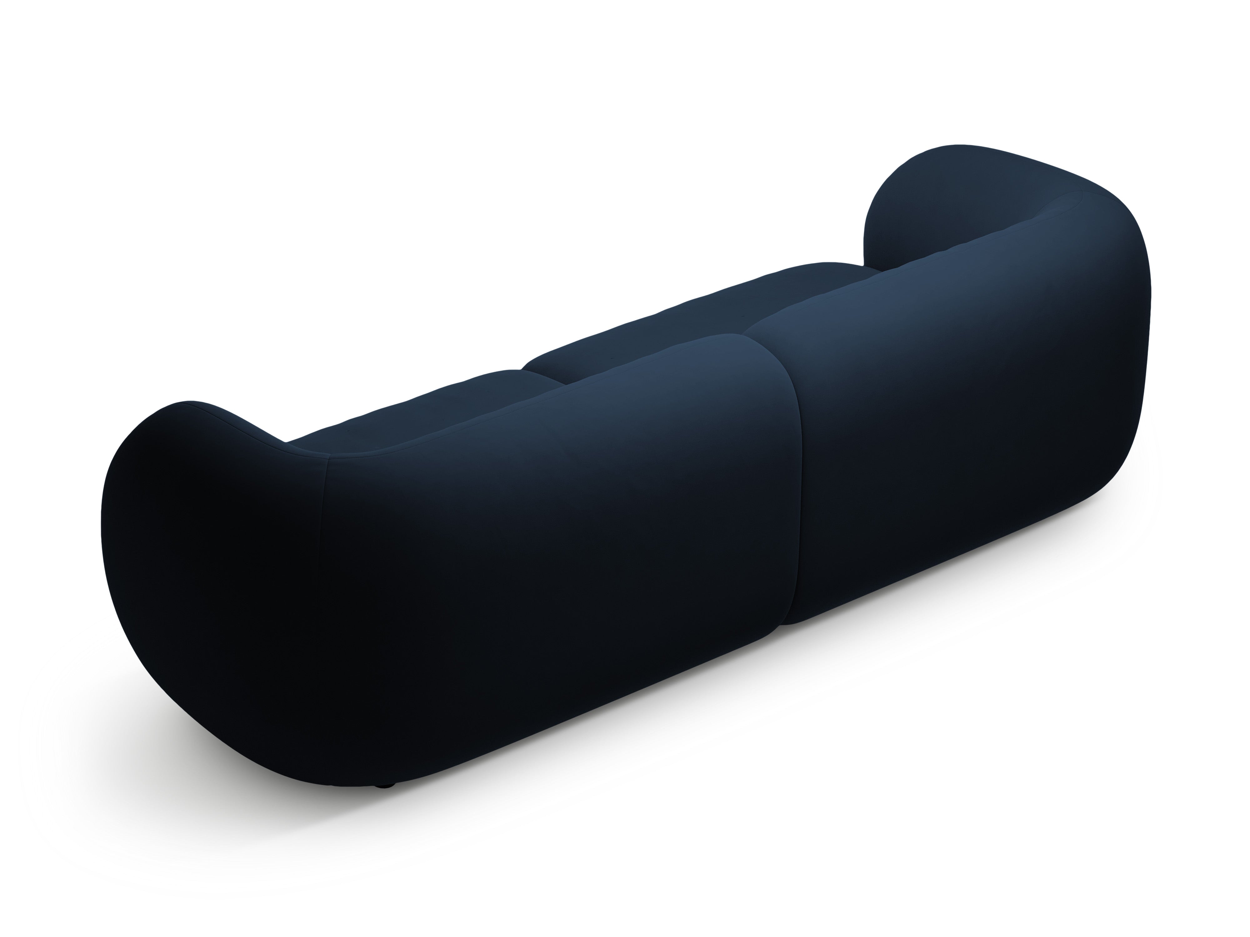 Sofa 4-sitzige samtige KATE königsblau