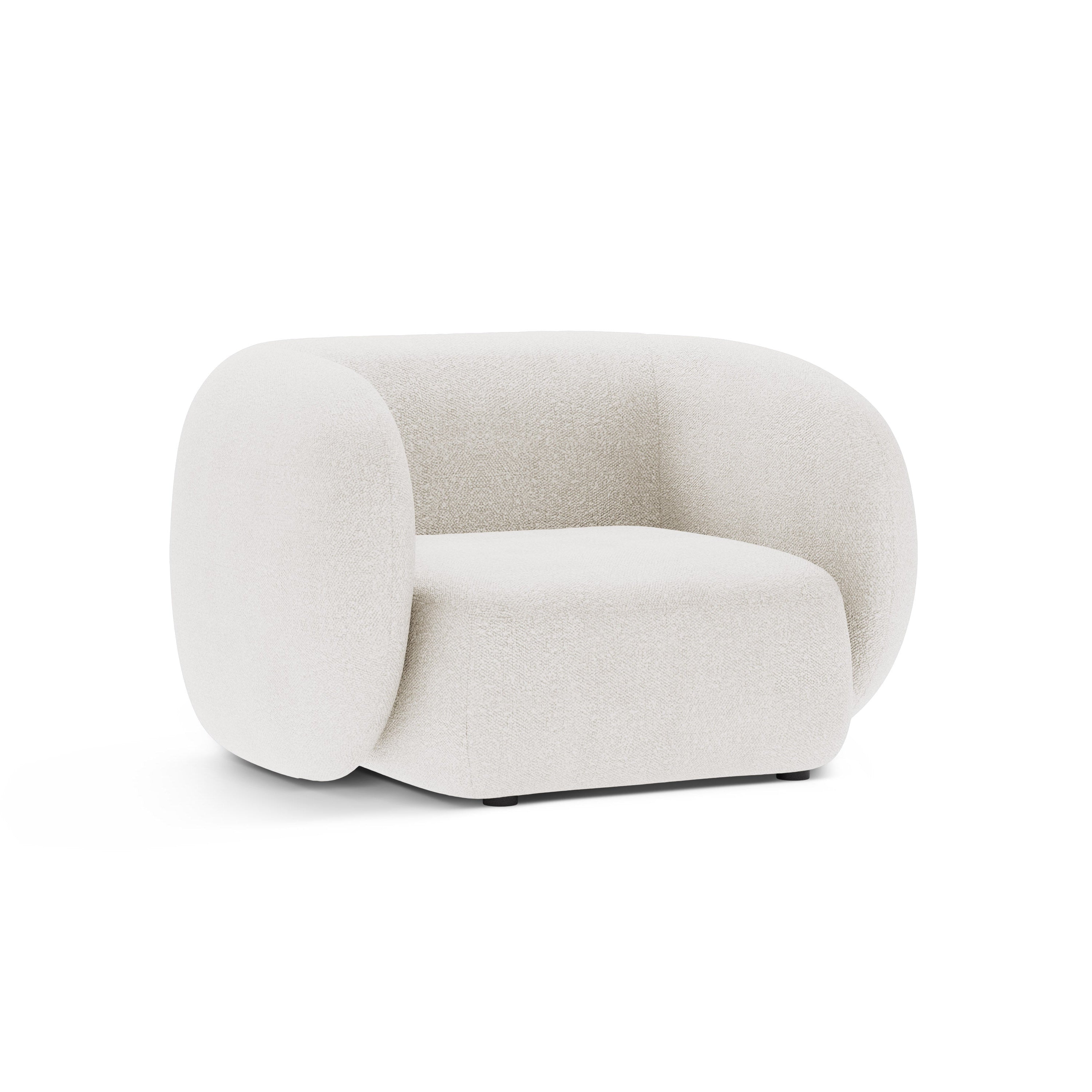 Sessel KATE weiß Boucle