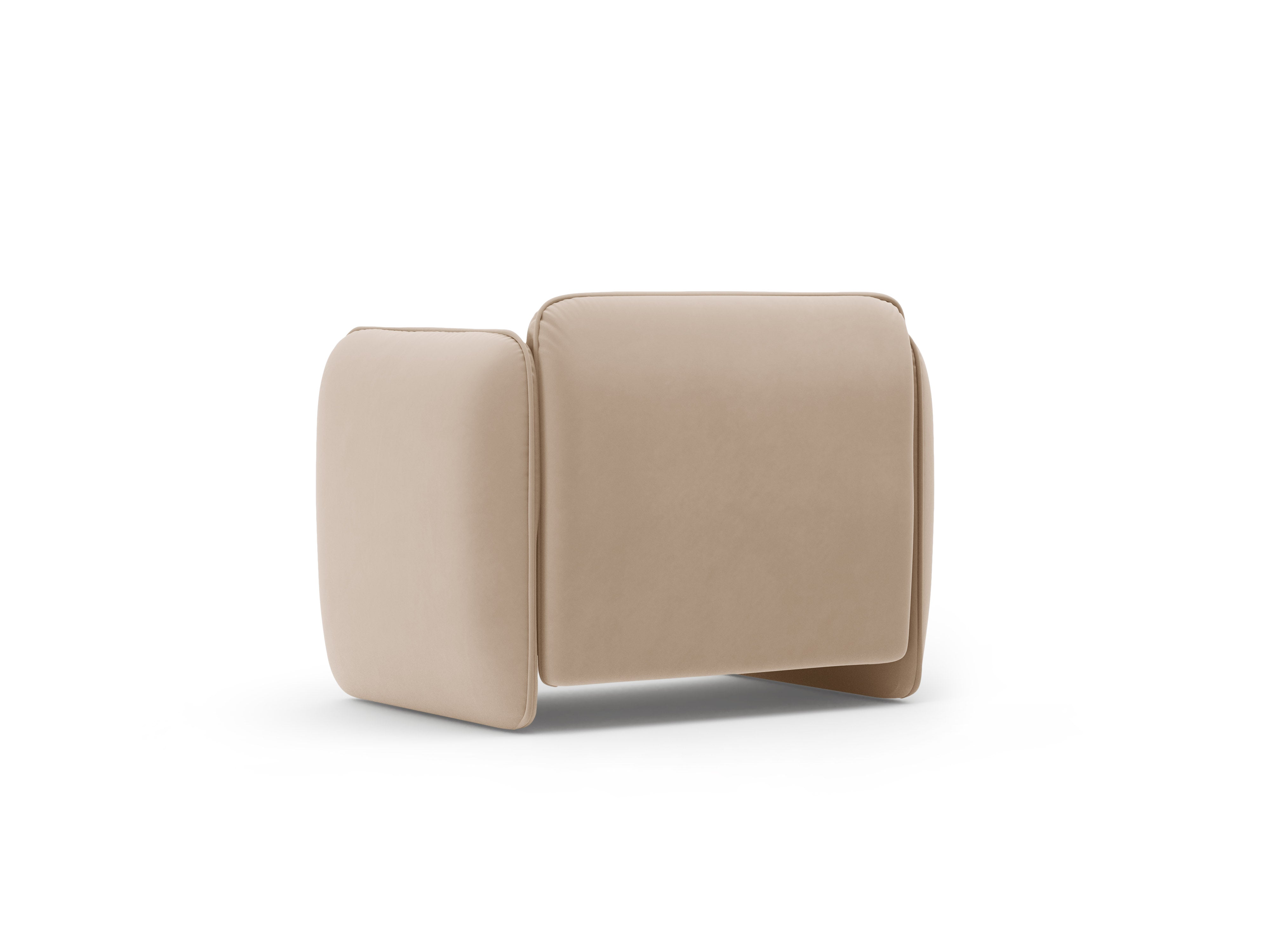 Samt-Sessel GEORGIA beige