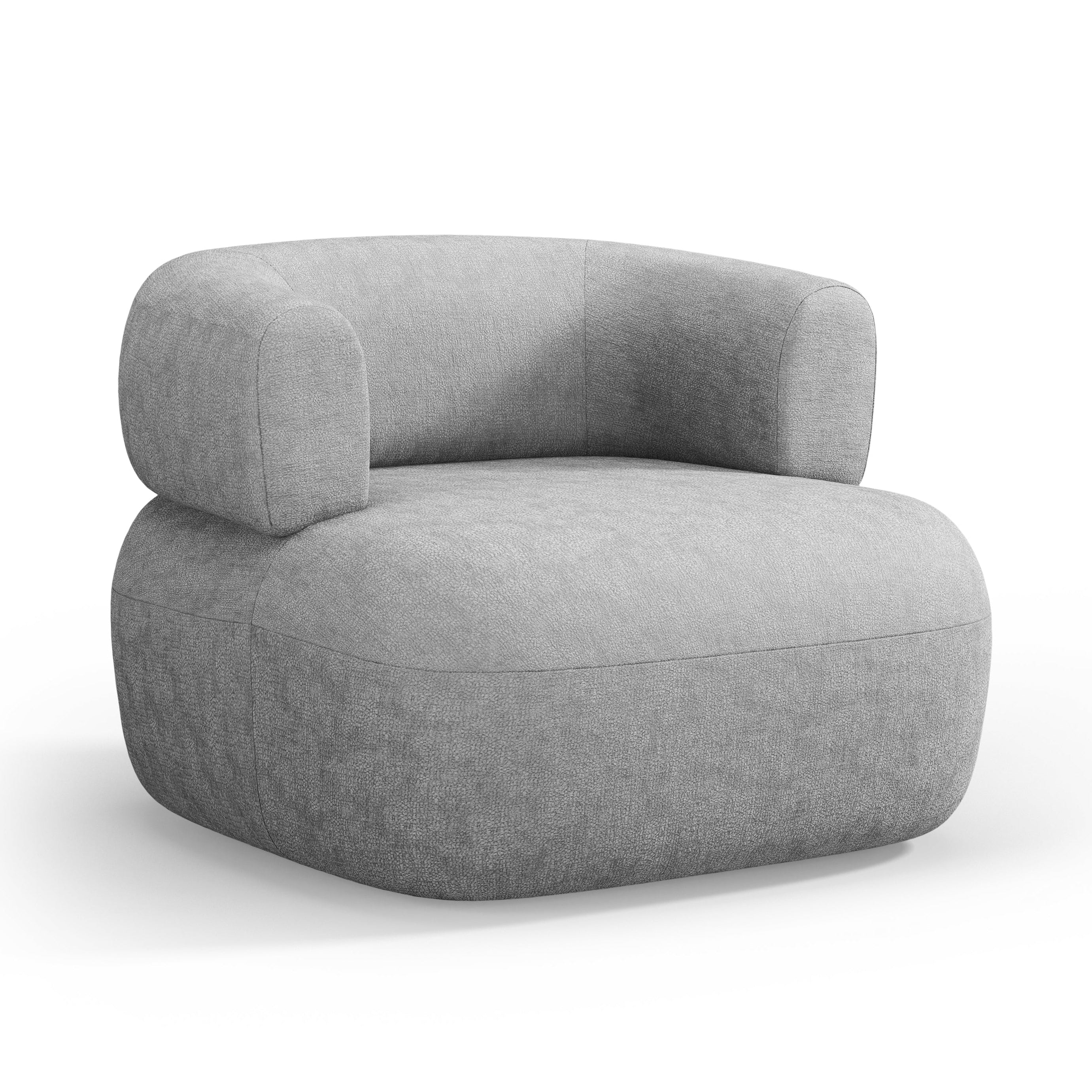 JENNY Silver Chenille Armchair [ewelina] [Amelia spr]