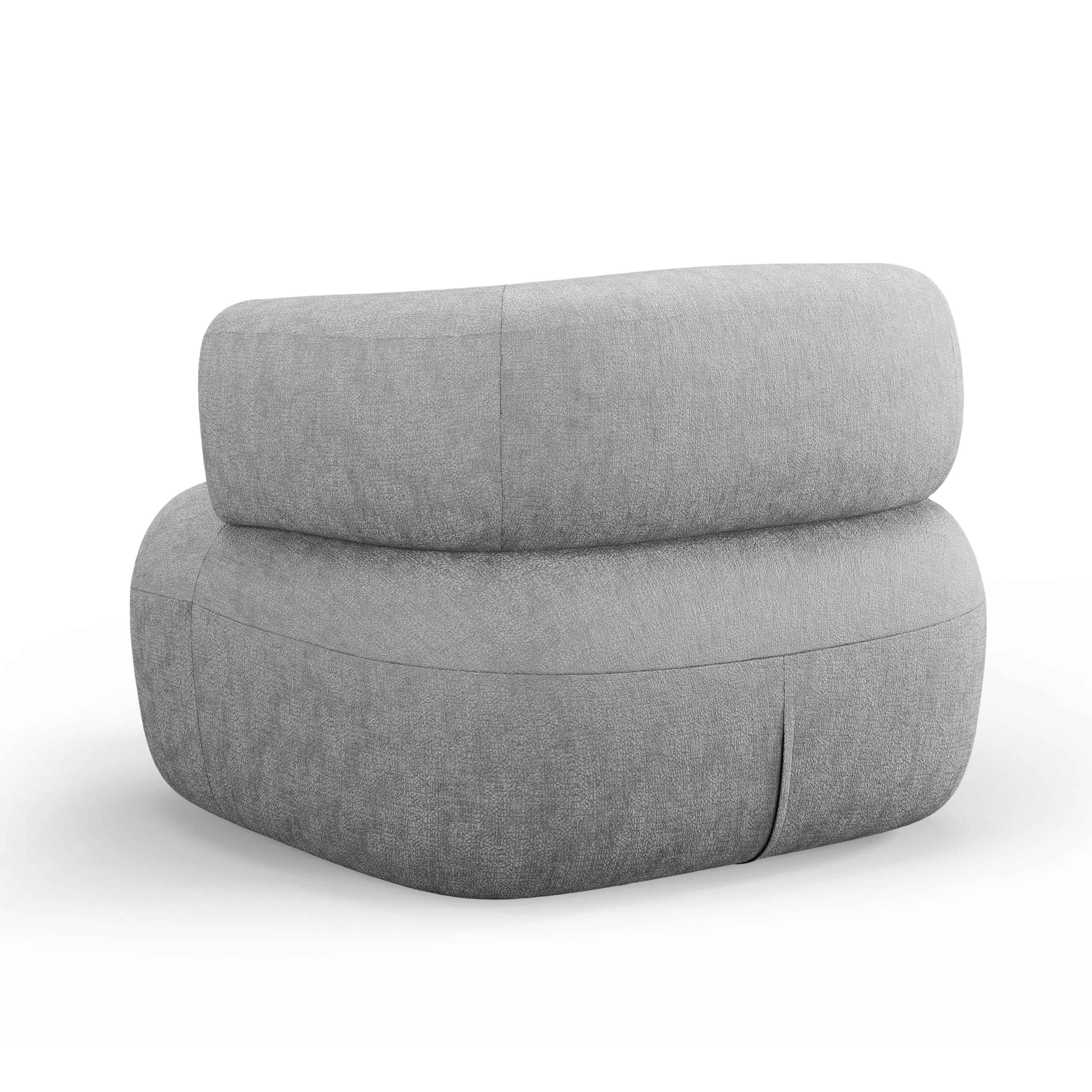 JENNY Silver Chenille Armchair [ewelina] [Amelia spr]