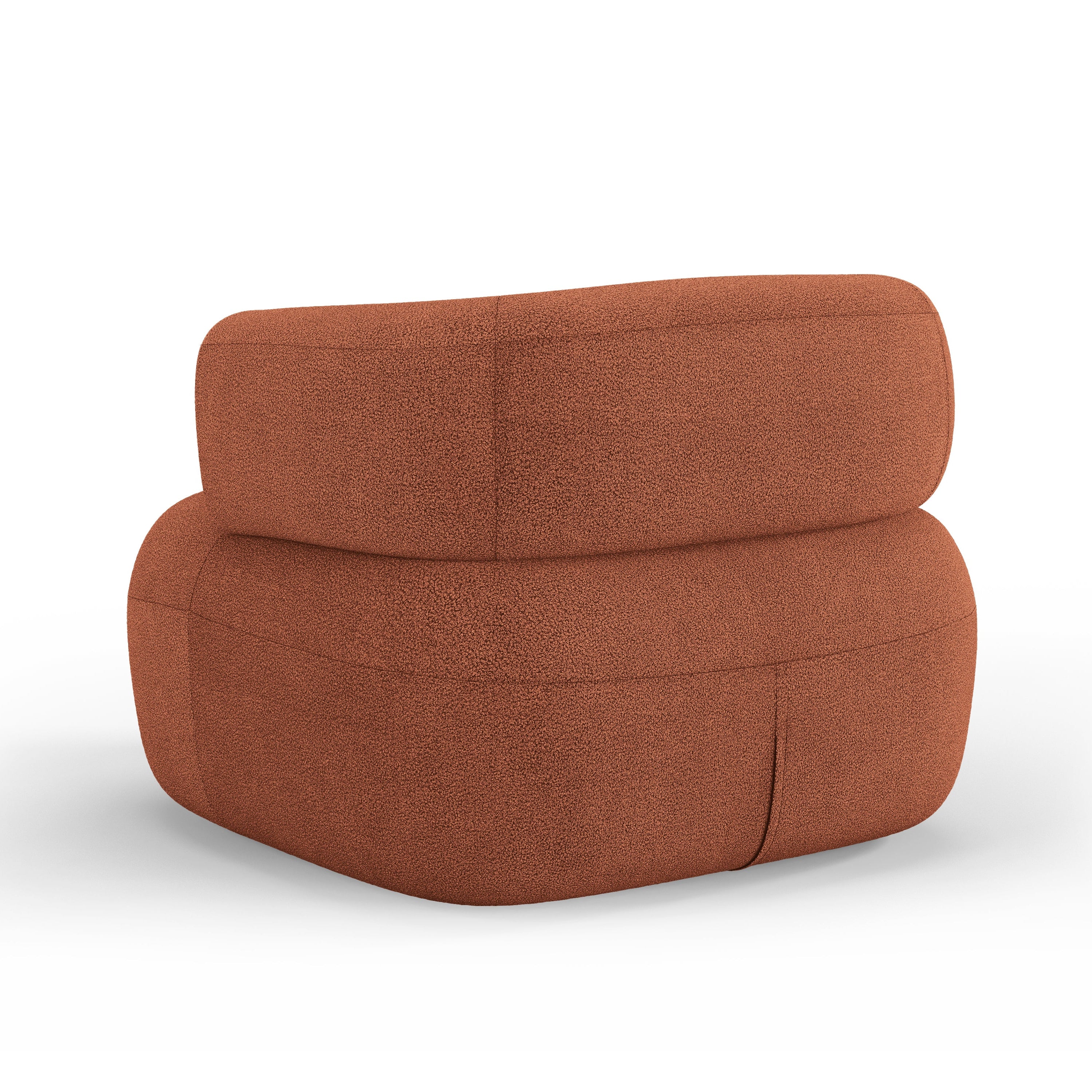 JENNY Armchair in Brick Boucle [ewelina] [Amelia spr]