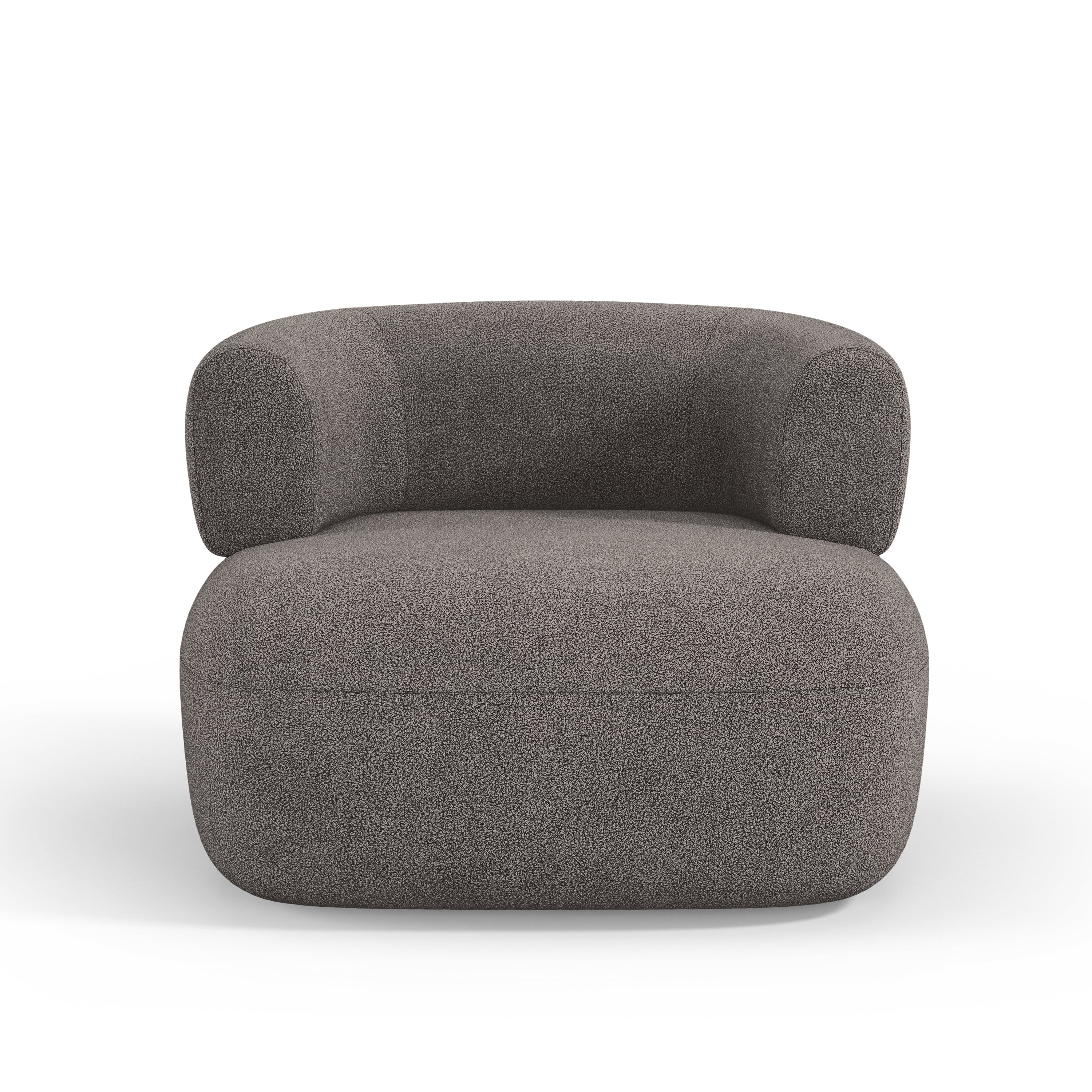Sessel JENNY grauer Boucle [ewelina] [Amelia spr]