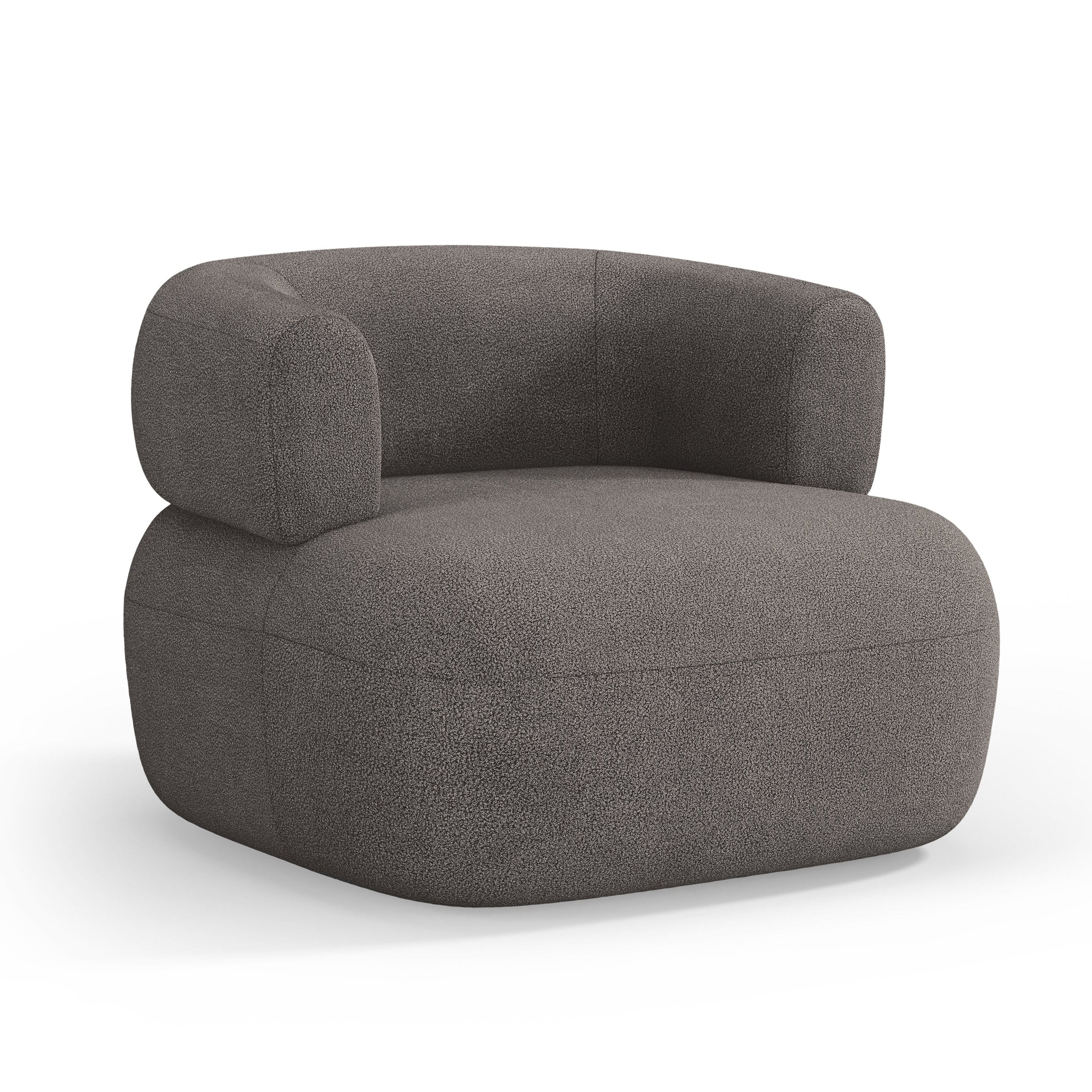 Sessel JENNY grauer Boucle [ewelina] [Amelia spr]