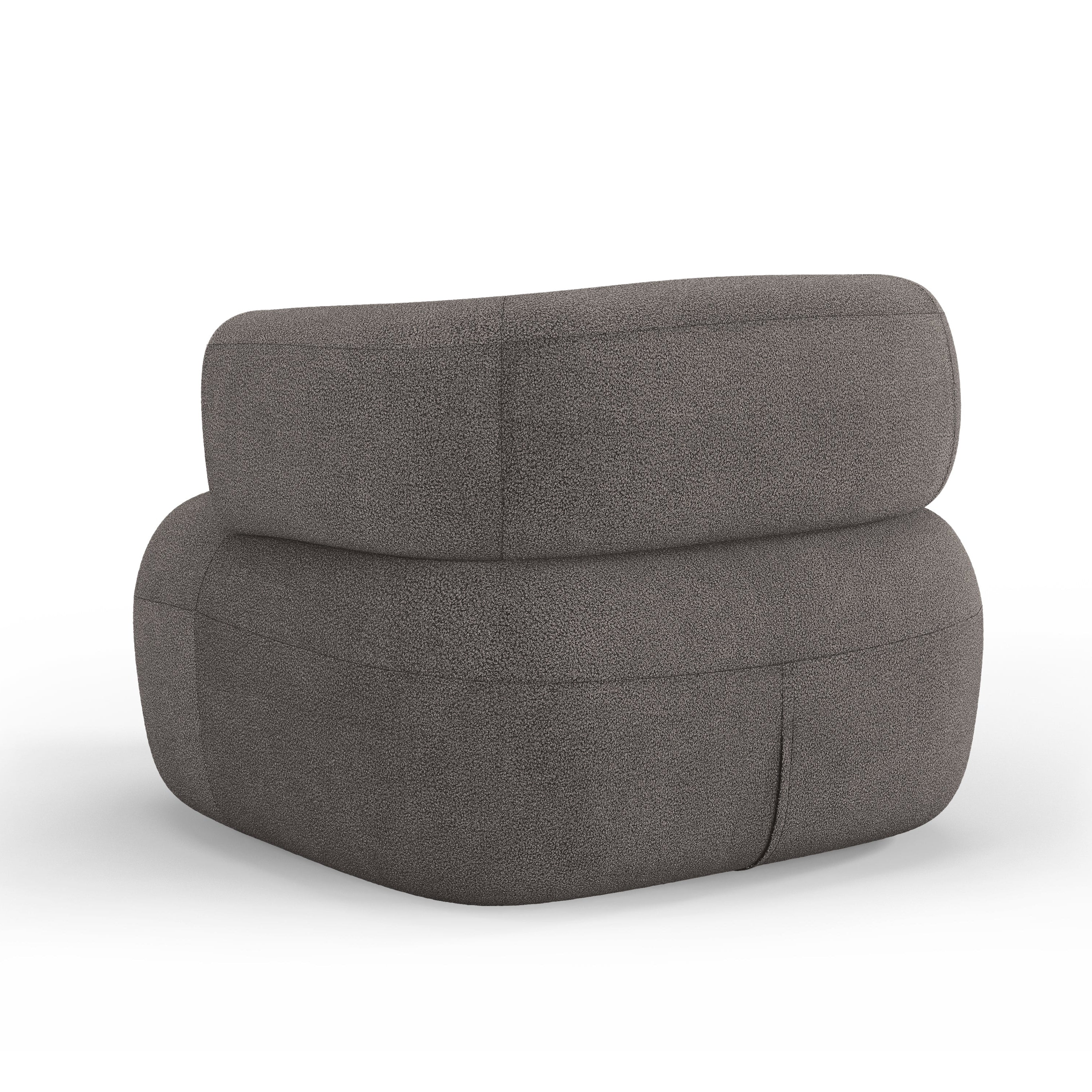 Sessel JENNY grauer Boucle [ewelina] [Amelia spr]