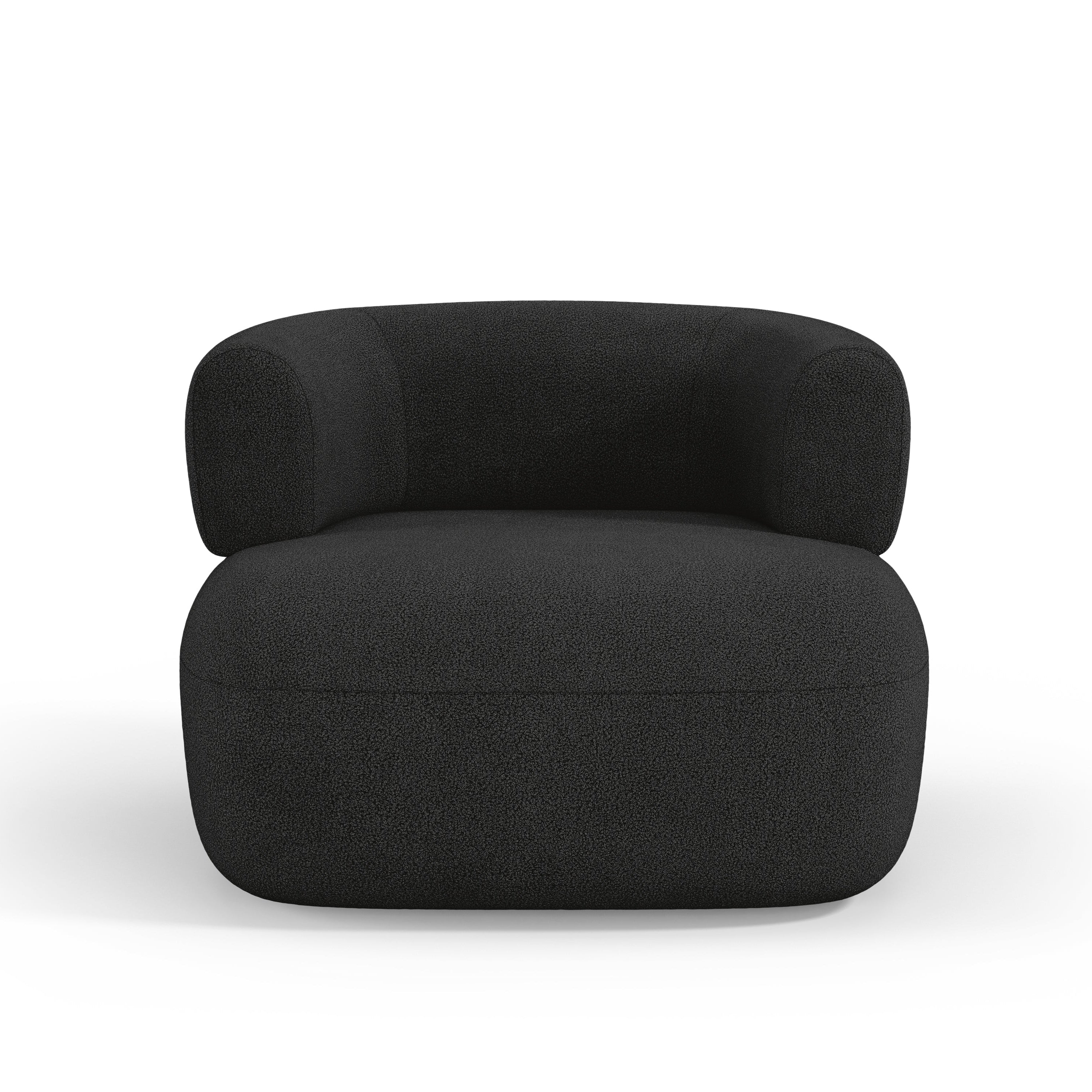 Sessel JENNY schwarzes Boucle [ewelina] [Amelia spr]
