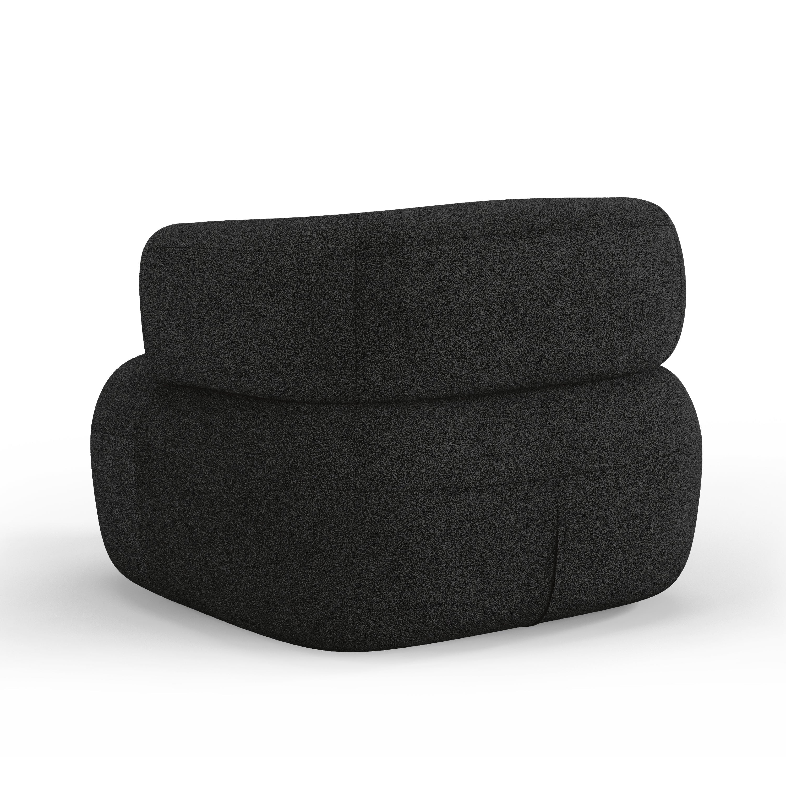 Sessel JENNY schwarzes Boucle [ewelina] [Amelia spr]