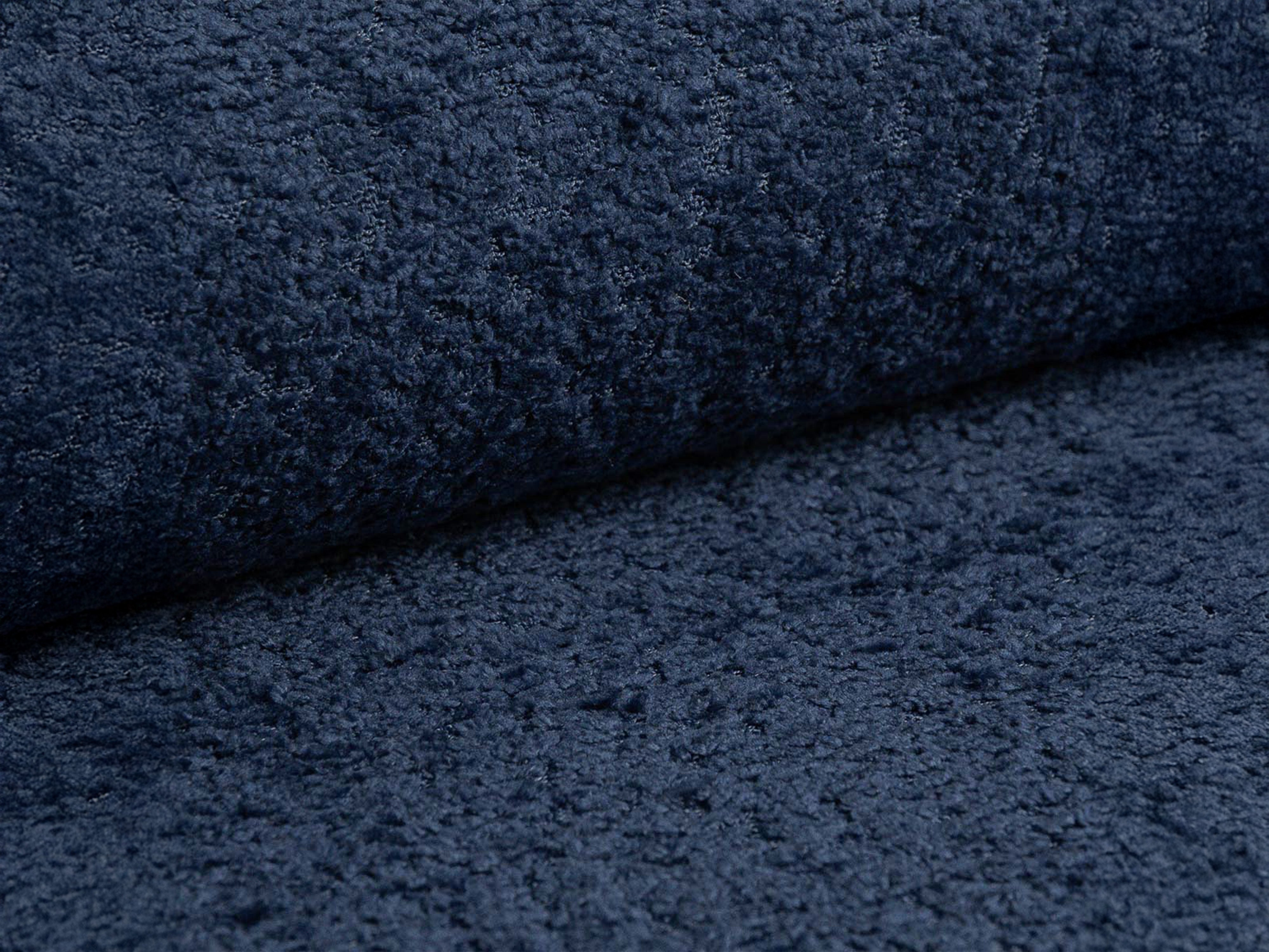 Fotel ABBY morski niebieski boucle – Micadoni