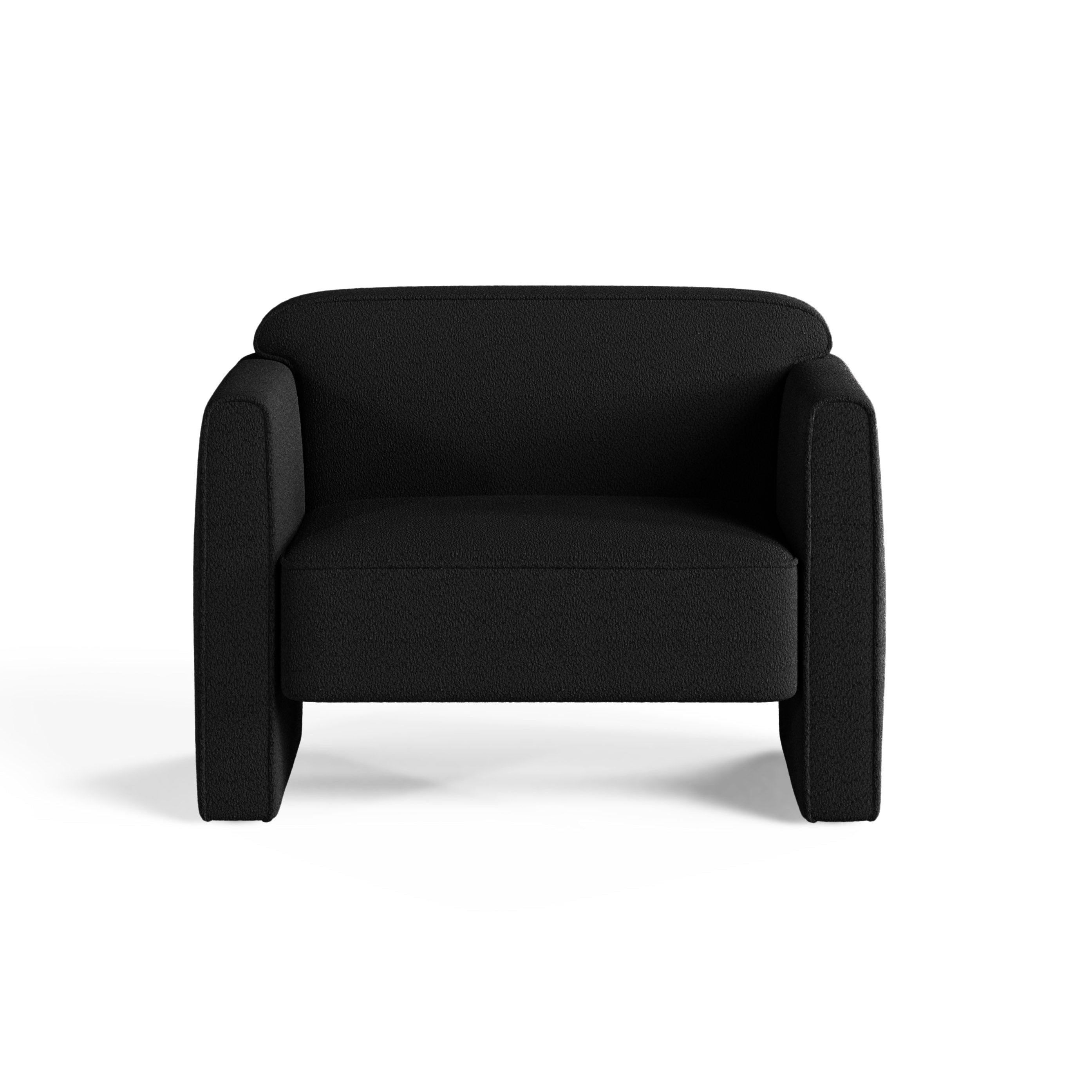 Sessel ABBY schwarzes Boucle